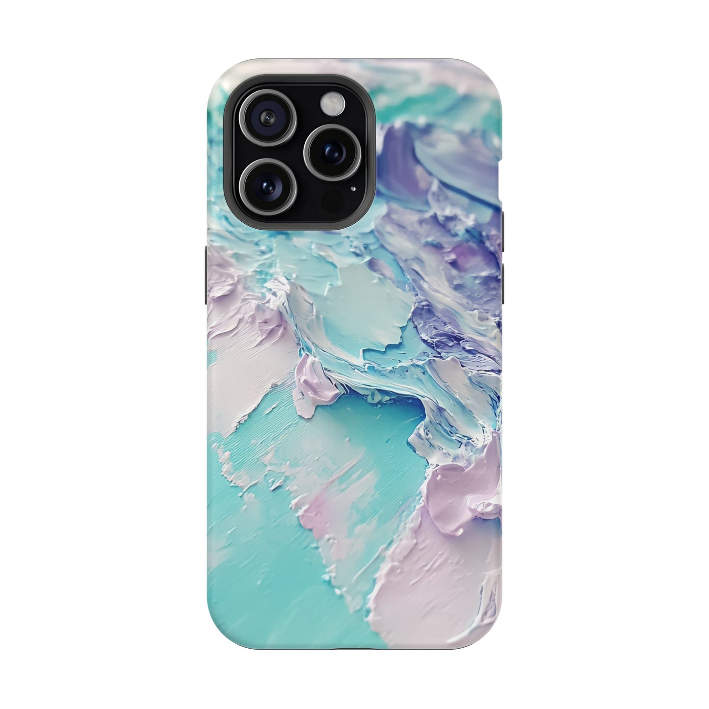 Aqua Abstract Impact-Resistant Phone Case