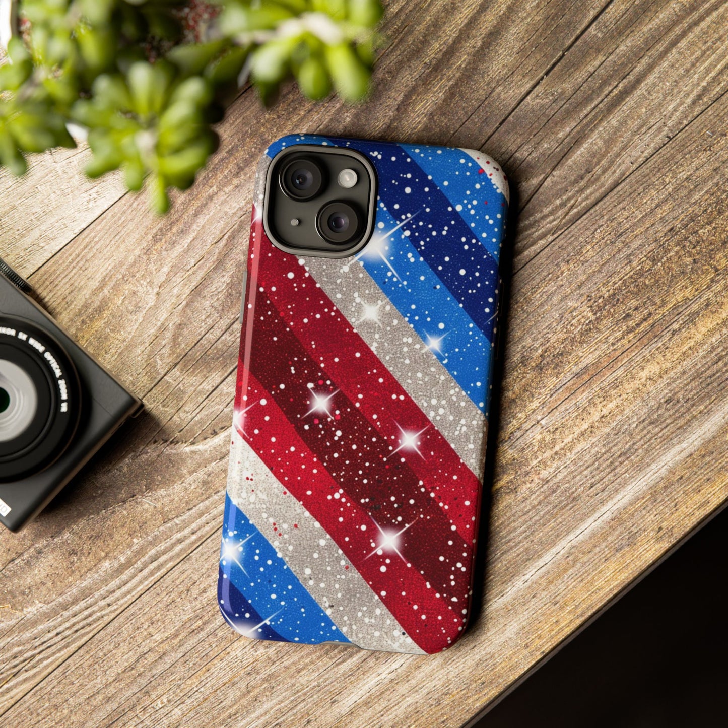 Glittery Patriotic Phone Case - Tough Cases