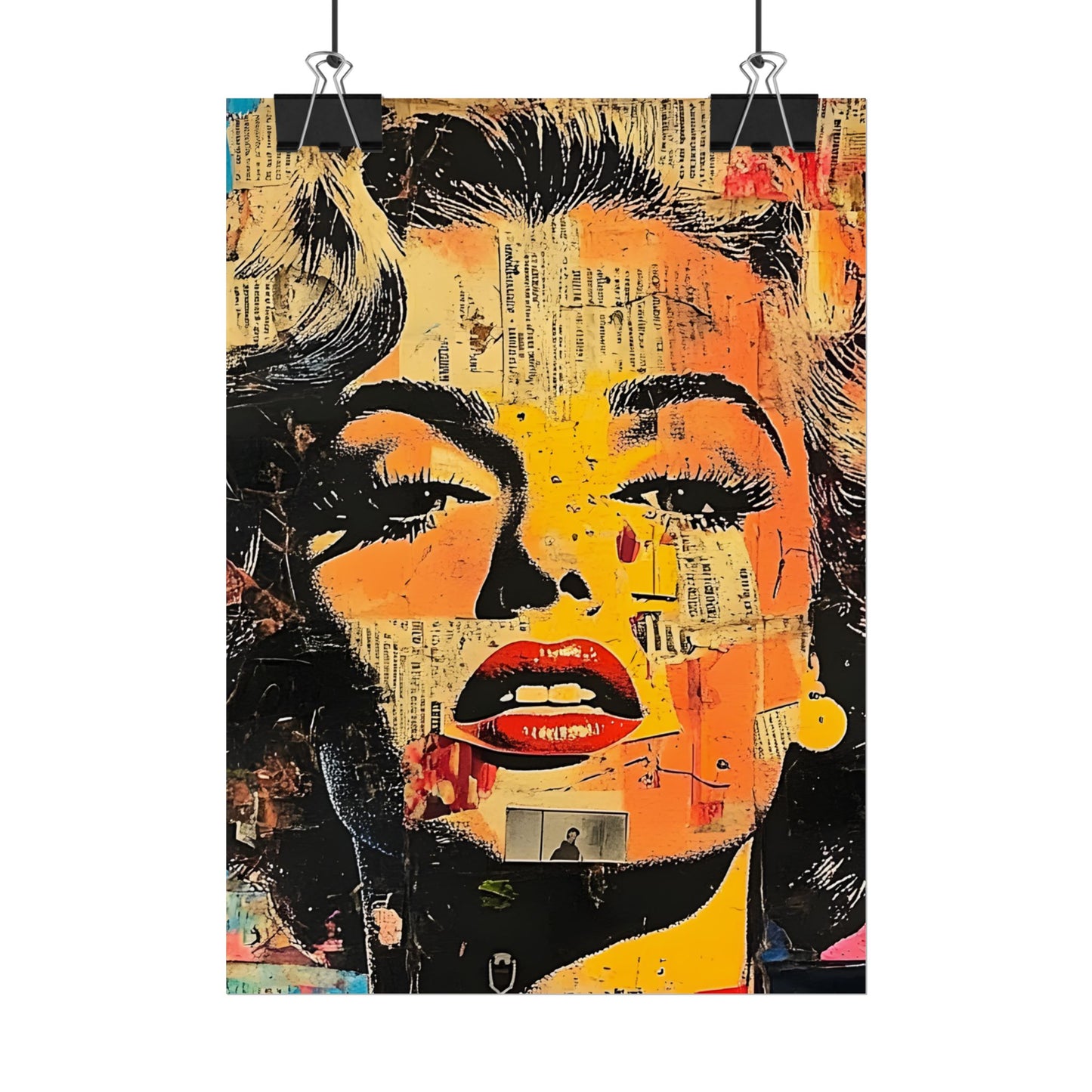 Wall Art Poster - Retro Pop Culture Woman 16, Comic Book Style