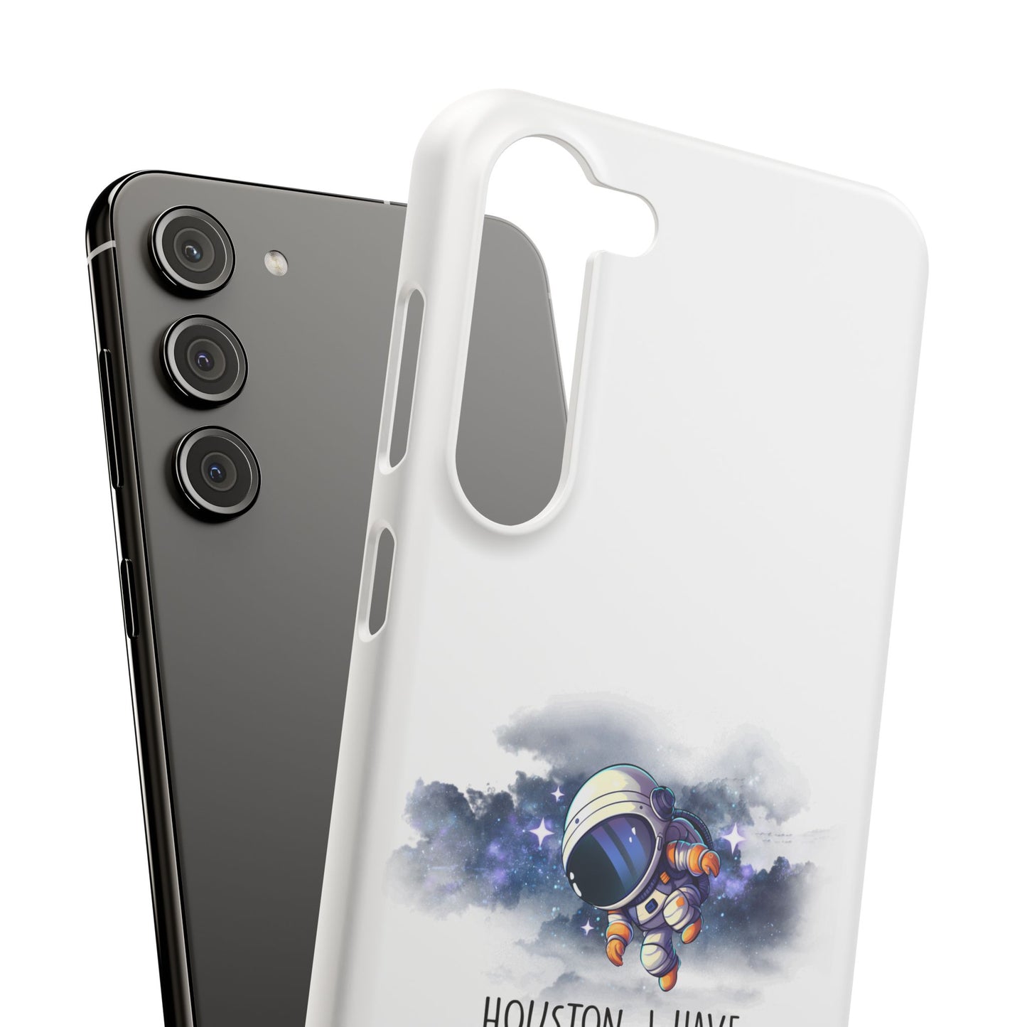 Houston, I Have So Many Problems Slim Phone Case | Cute Astronaut Design | Gift for Space Lovers
