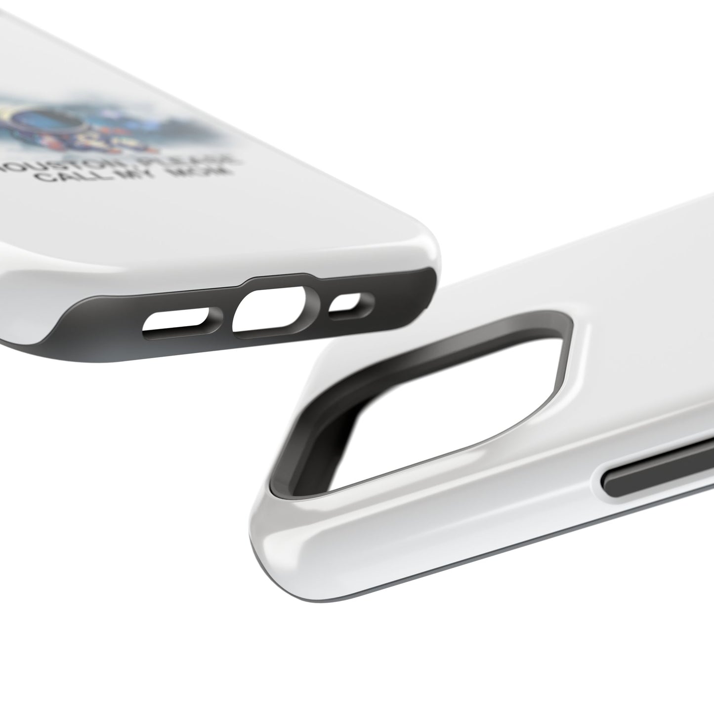 Astronaut Phone Case - "Houston, Please Call My Mom" Impact-Resistant Cover for Space Lovers