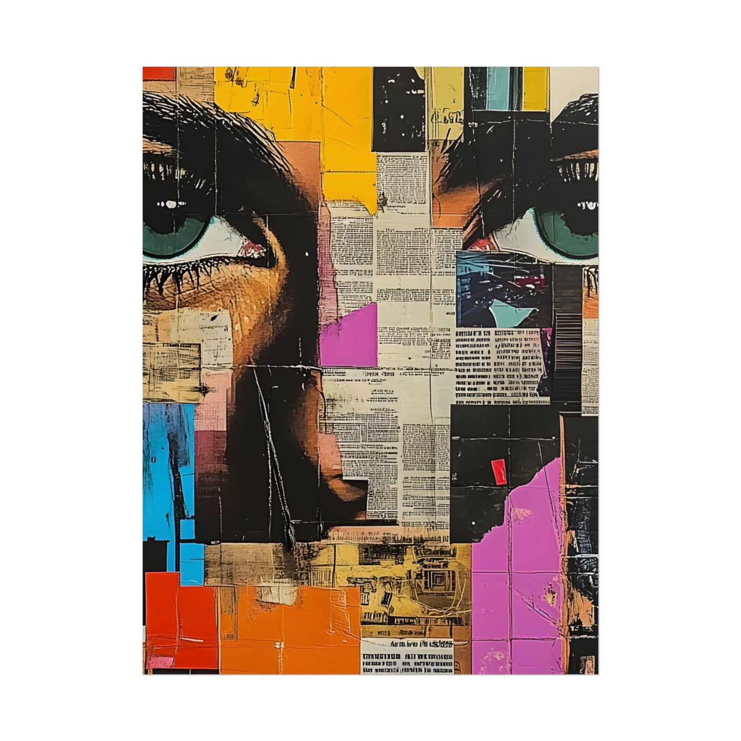 Wall Art Poster - Retro Pop Culture Woman 14 Comic Book Style
