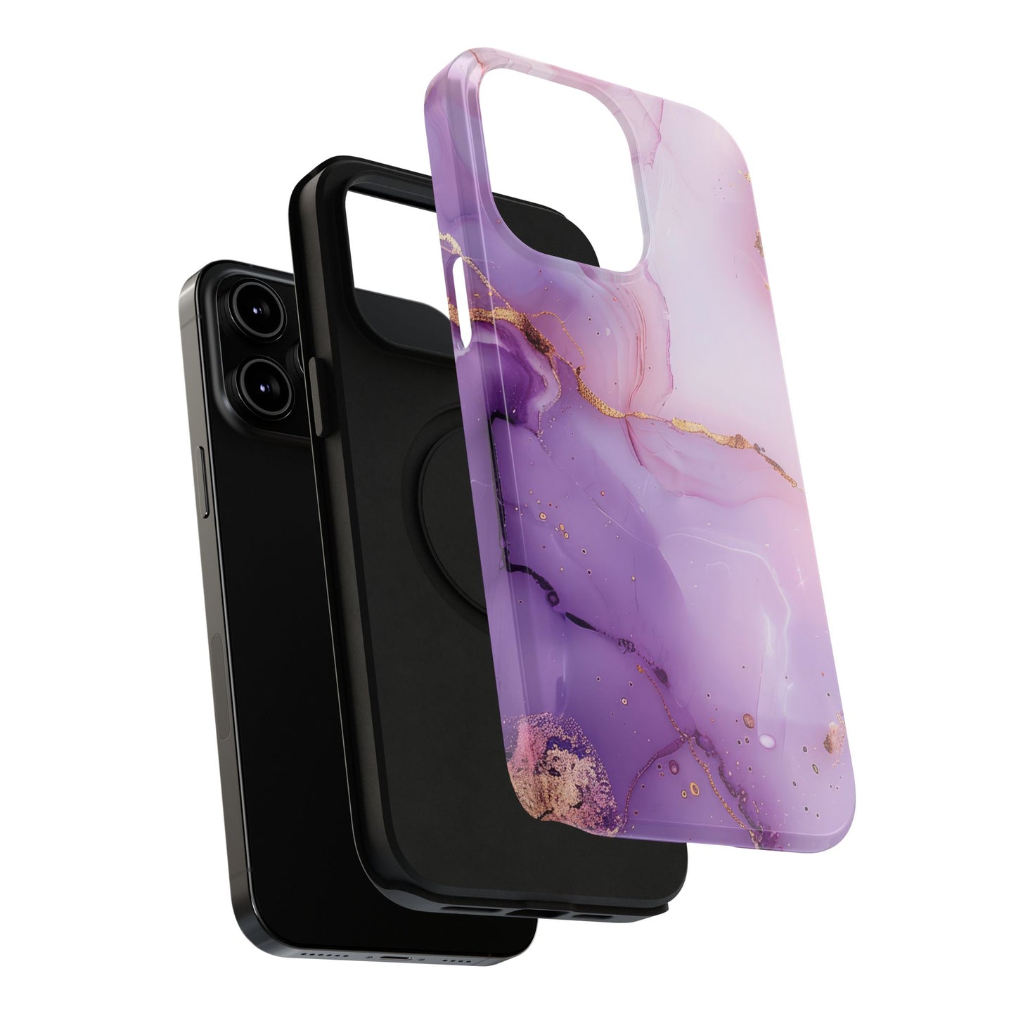 Elegant Purple Marble iPhone Case