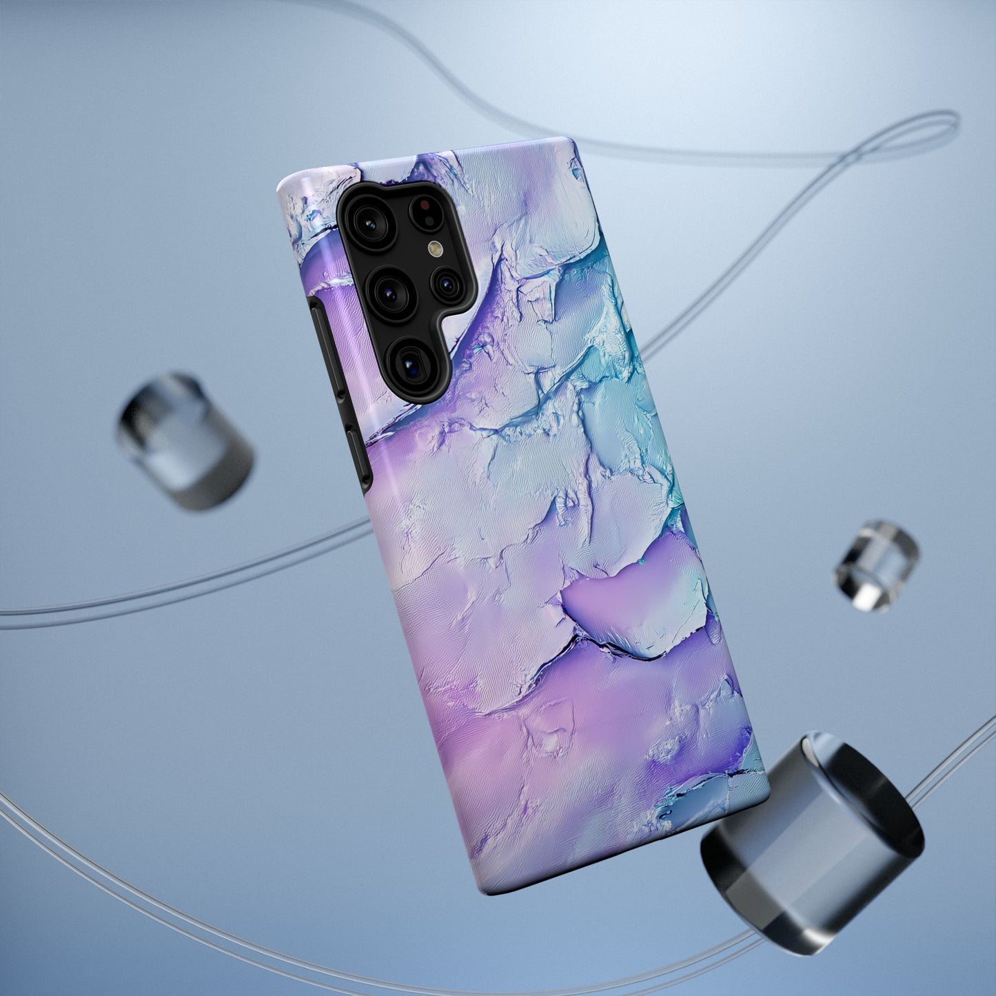 Vibrant Impact-Resistant Phone Case - Colorful Texture Design