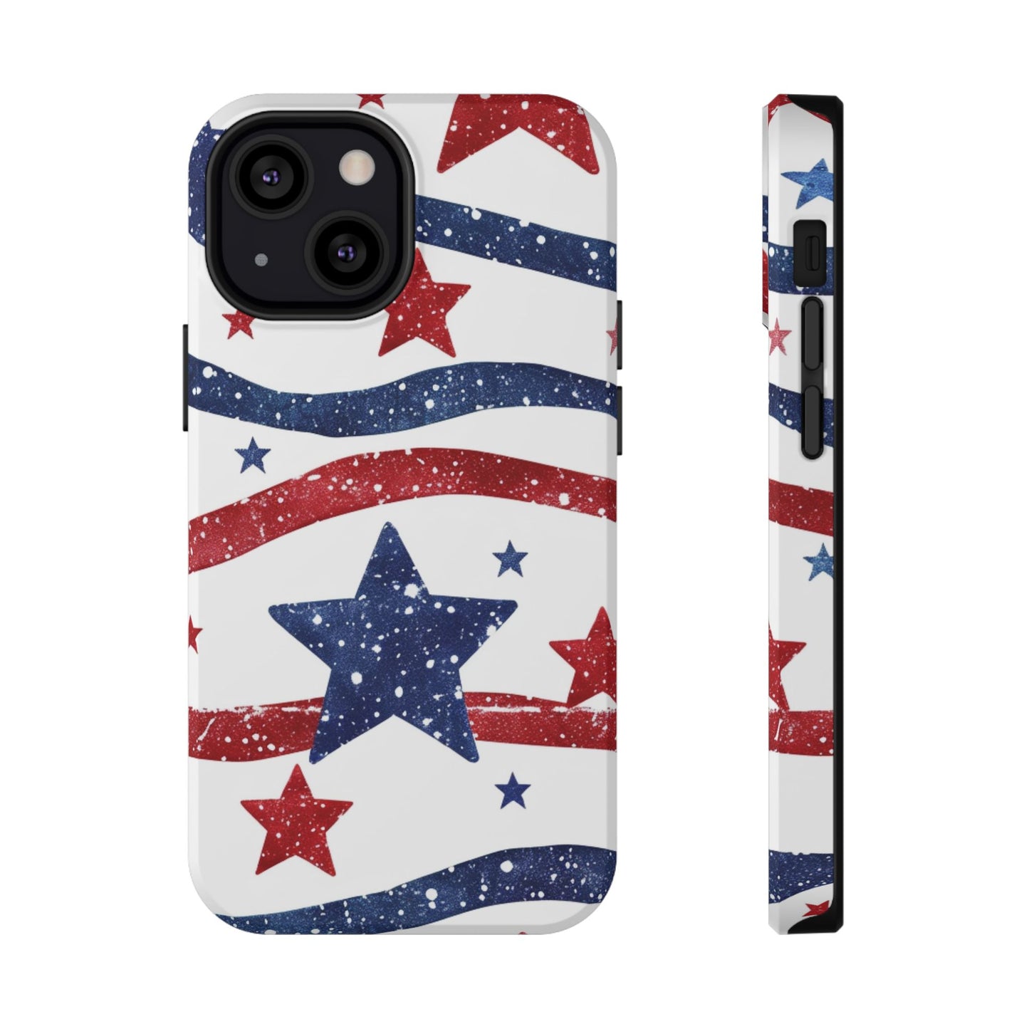 Stars & Stripes Design Impact-Resistant Phone Case
