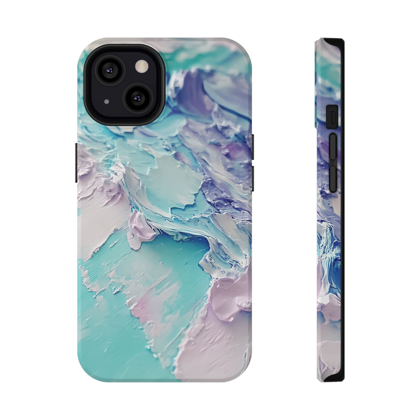 Aqua Abstract Impact-Resistant Phone Case