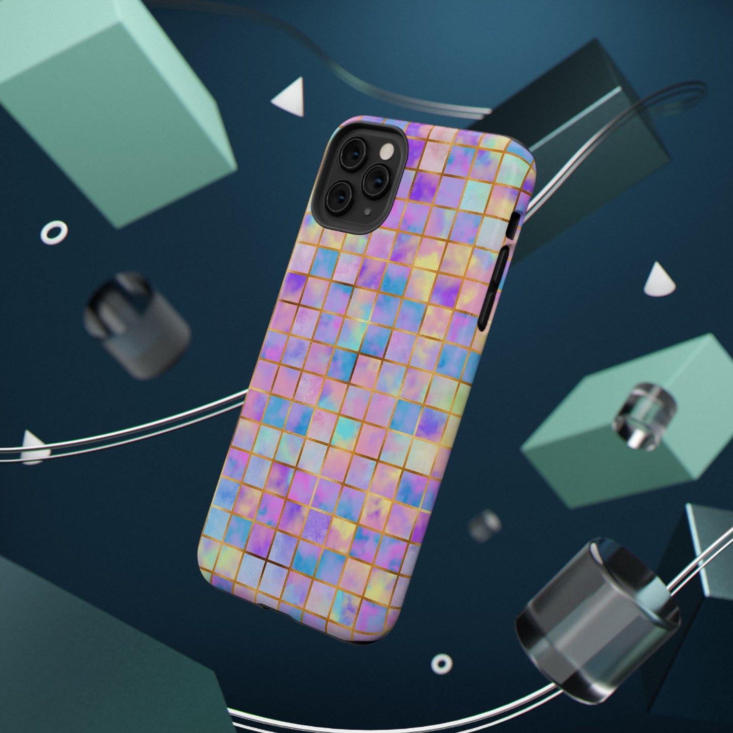 Colorful Mosaic Impact-Resistant Phone Case