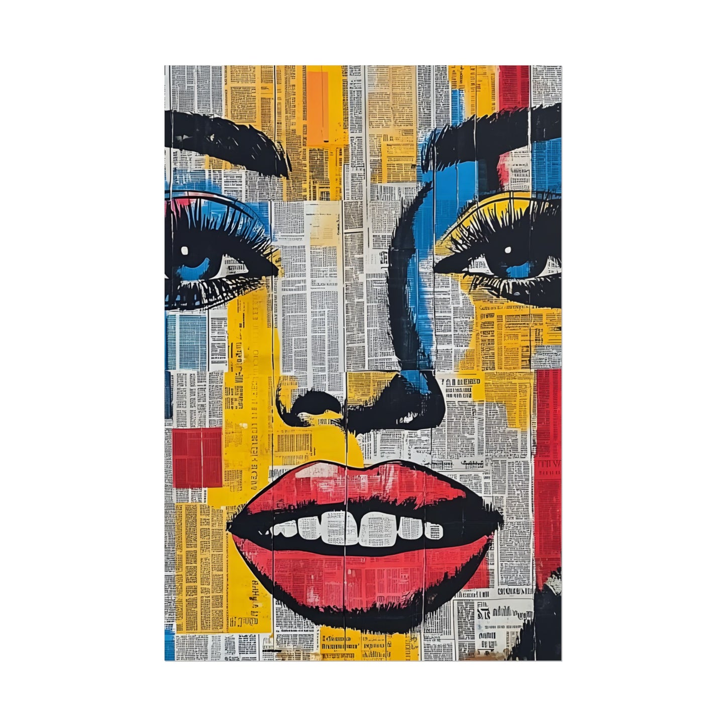 Poster Wall Art - Retro Pop Culture Woman 18 Comic Book Style
