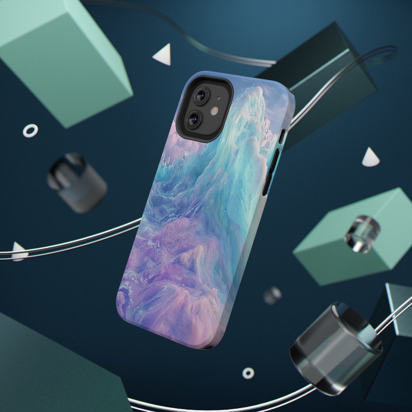 Phone Case - Colorful Abstract Waves Design