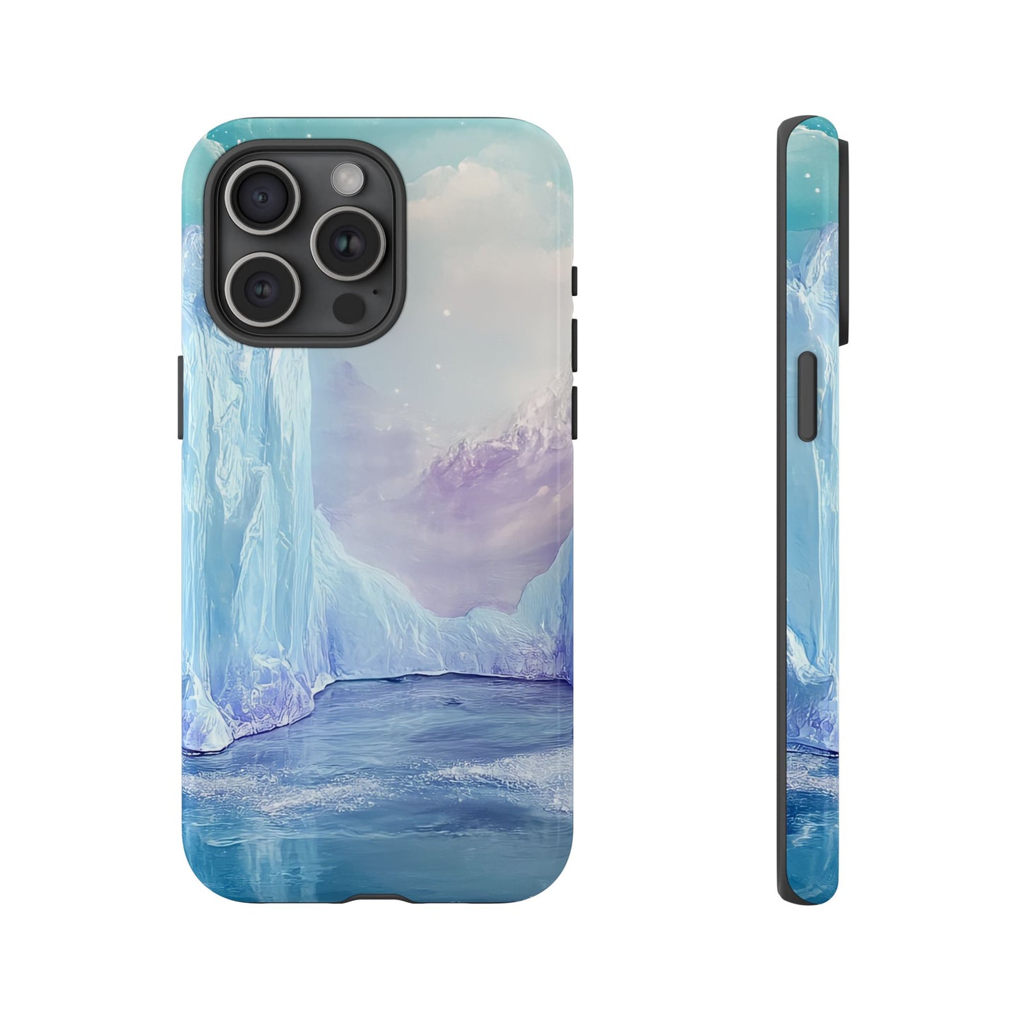 Artistic Phone Case with Iceberg Design