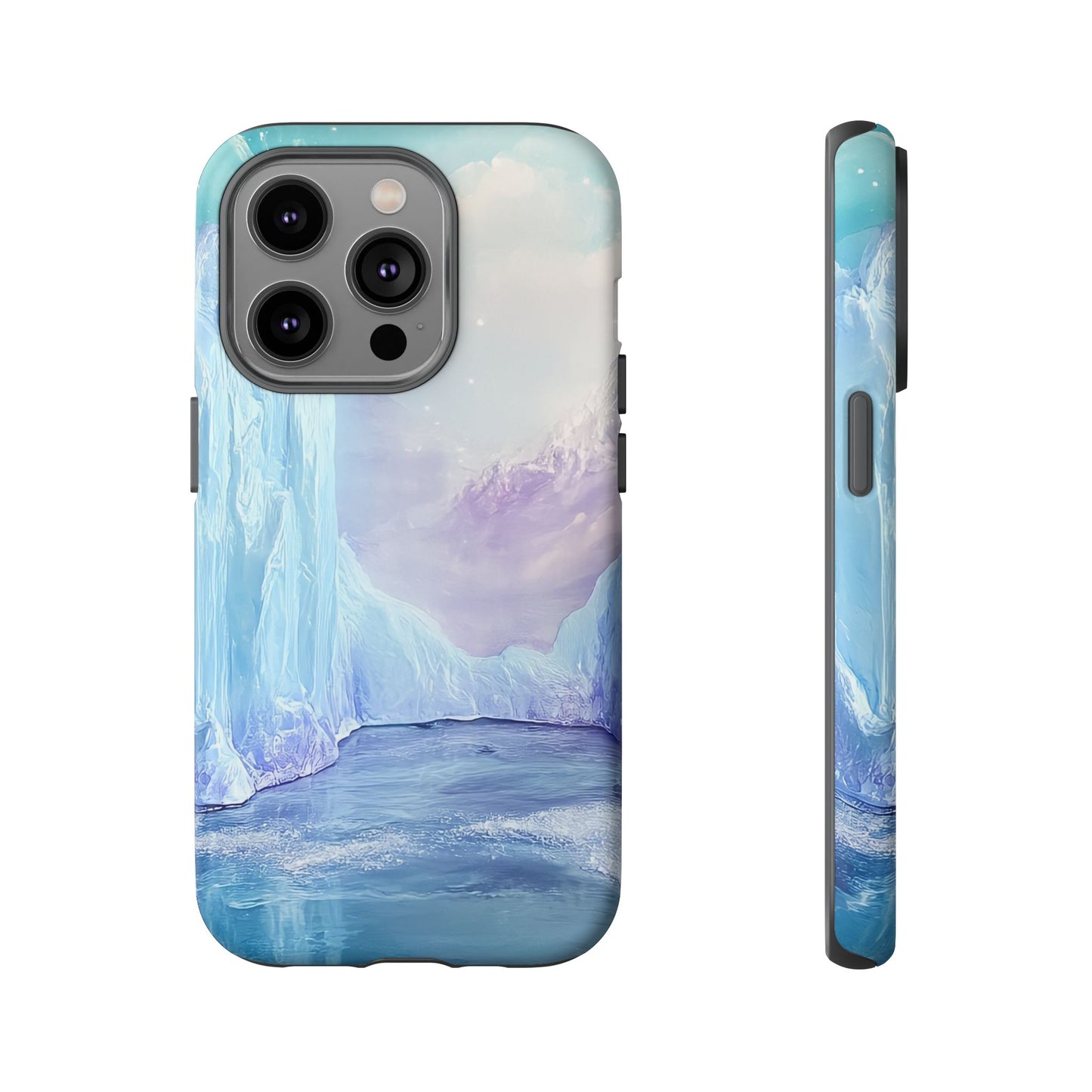 Artistic Phone Case with Iceberg Design