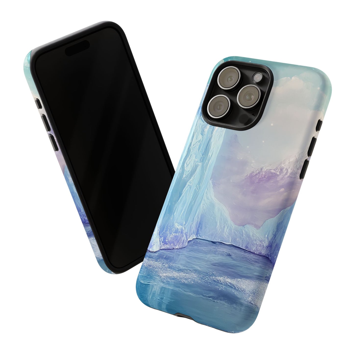 Artistic Phone Case with Iceberg Design