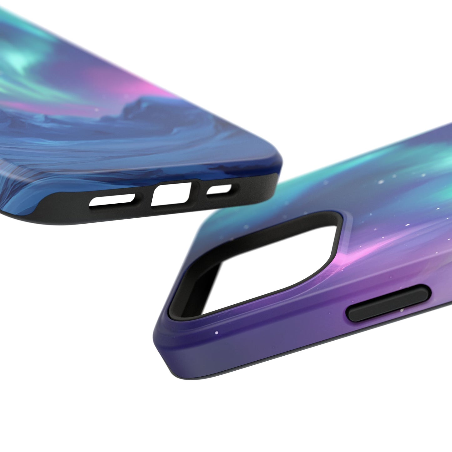 Aurora Borealis Impact-Resistant Phone Case - Colorful Northern Lights Design-2