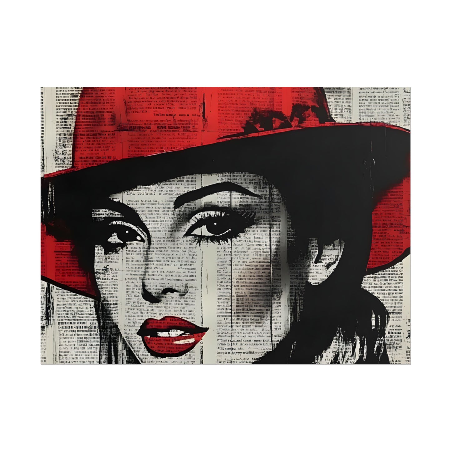 Retro Pop Culture woman 4 - Vintage poster, Wall Art