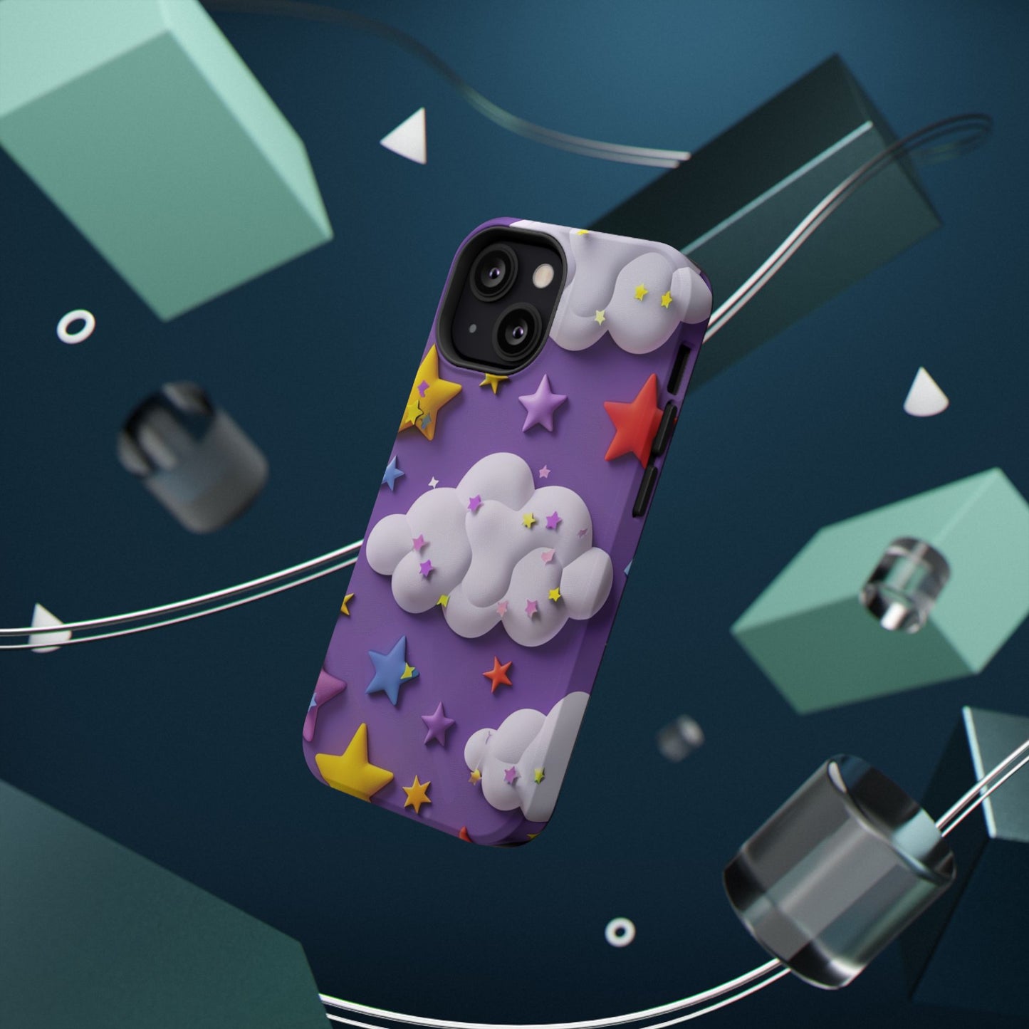 Colorful Cloud & Star Phone Case