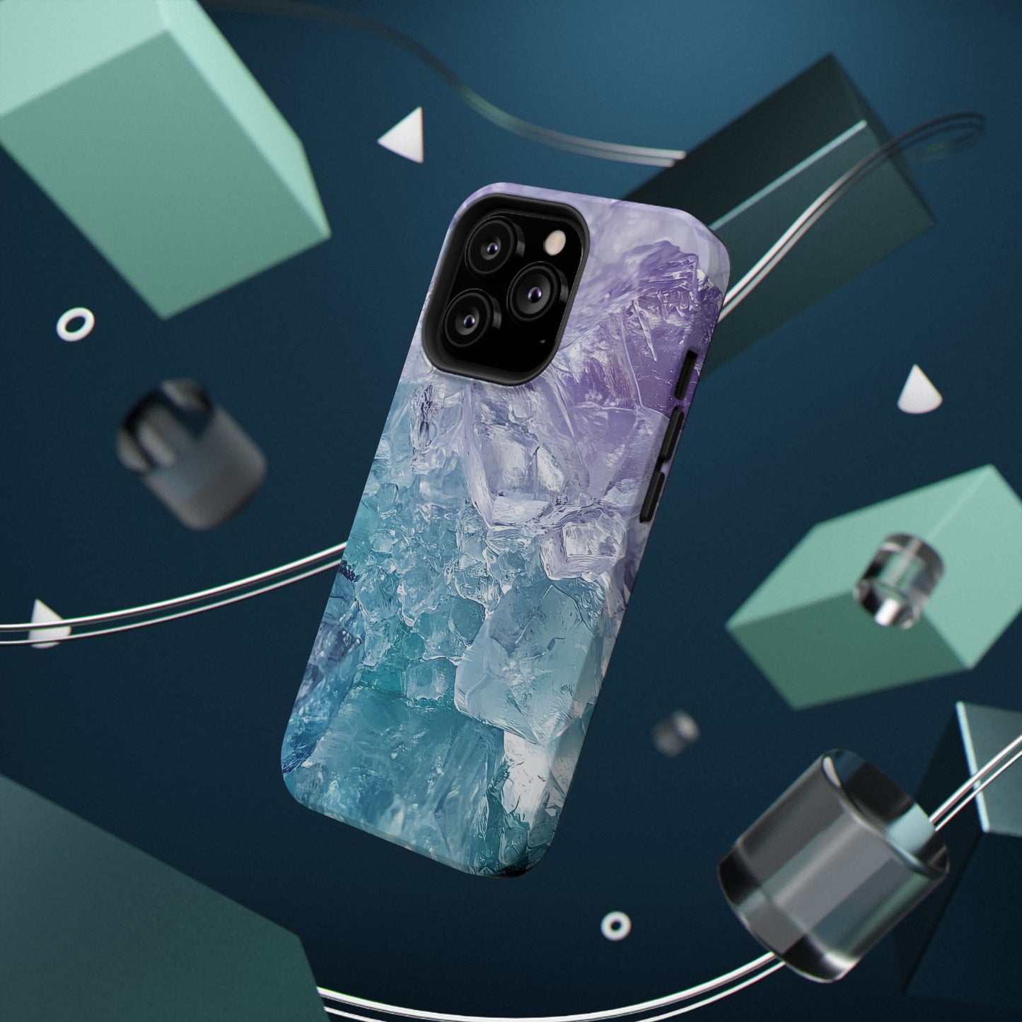 Crystal-Patterned Impact-Resistant Phone Case | Stylish Protection for Adventurers