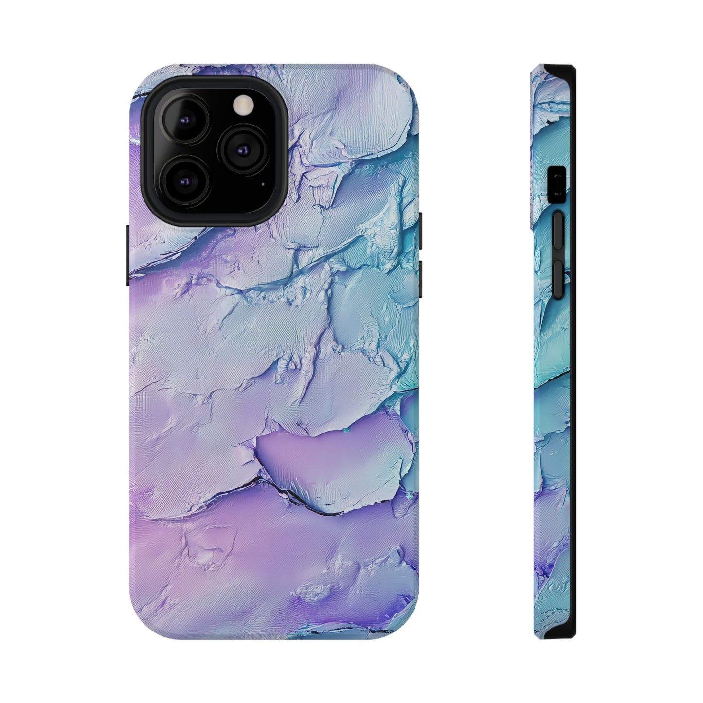 Vibrant Impact-Resistant Phone Case - Colorful Texture Design