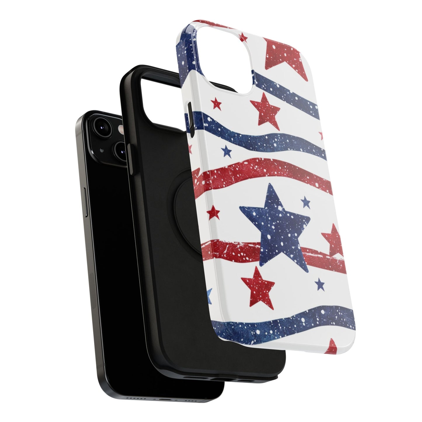 Stars & Stripes Design Impact-Resistant Phone Case