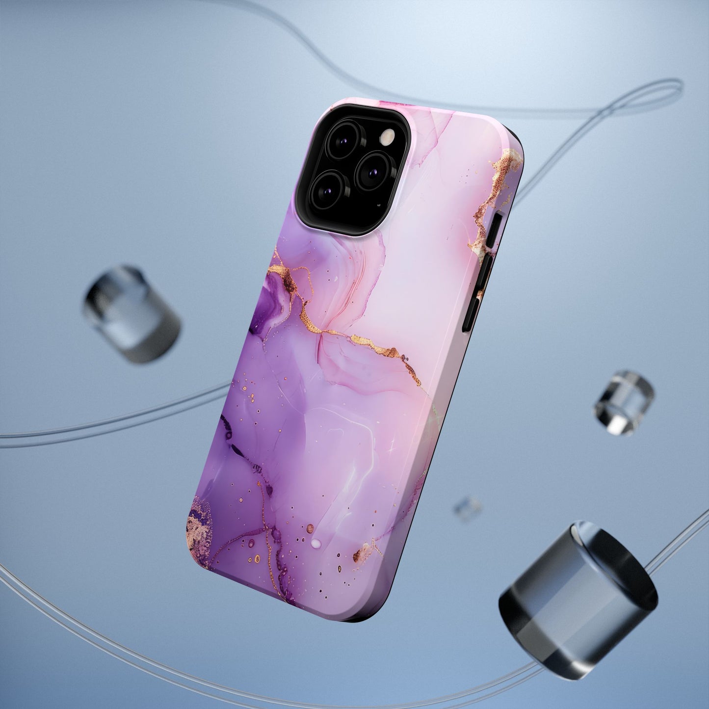 Elegant Purple Marble iPhone Case