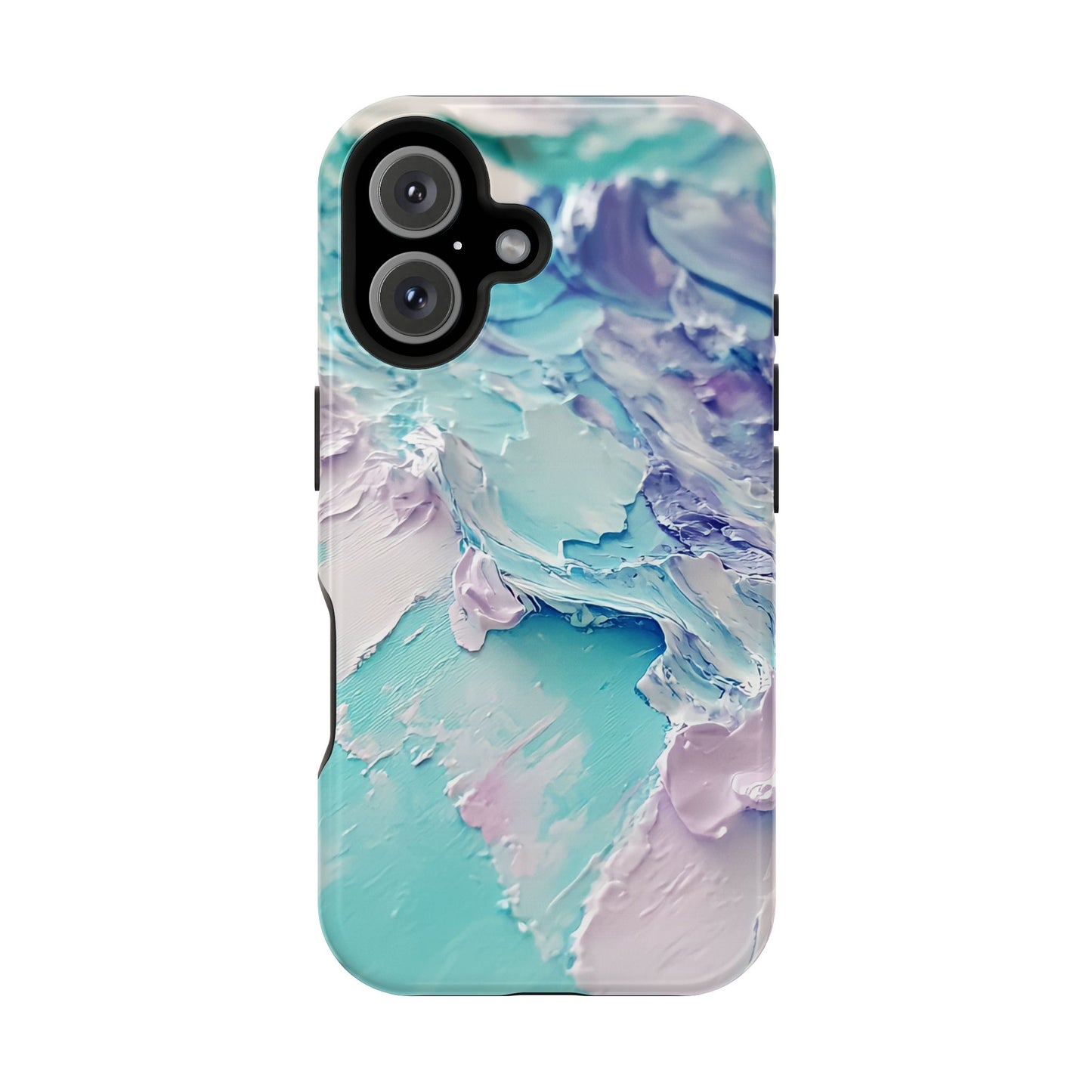 Aqua Abstract Impact-Resistant Phone Case