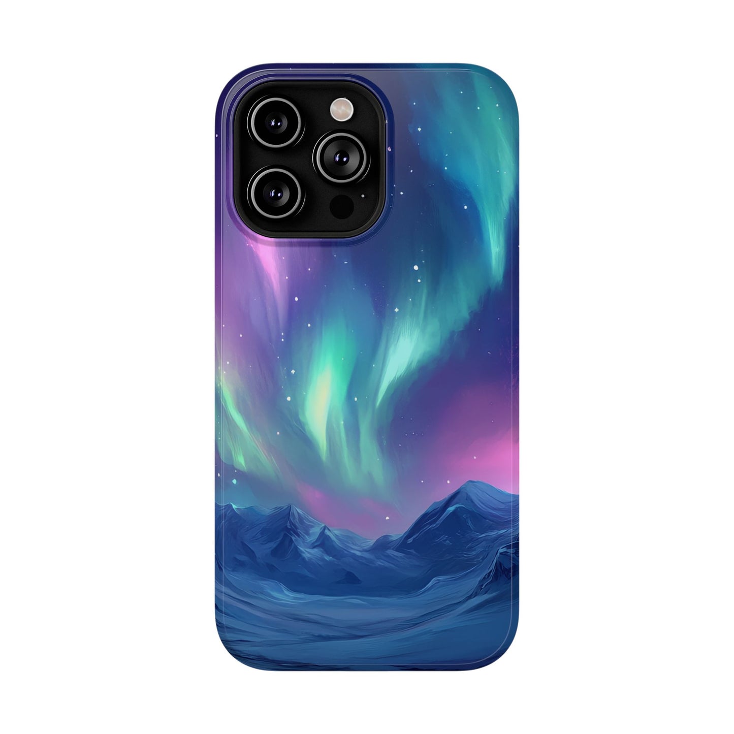 Aurora Borealis Impact-Resistant Phone Case - Colorful Northern Lights Design-2