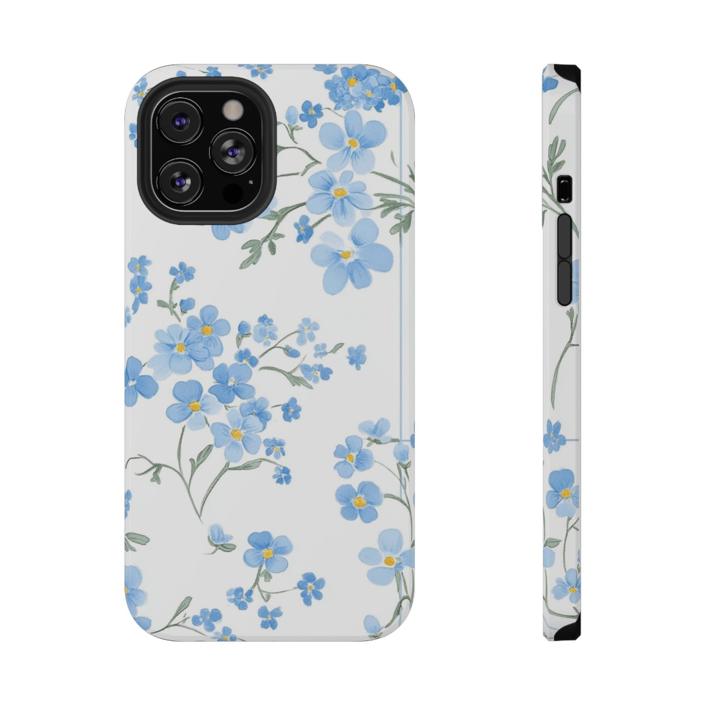 Blue Flower Design Floral Phone Case