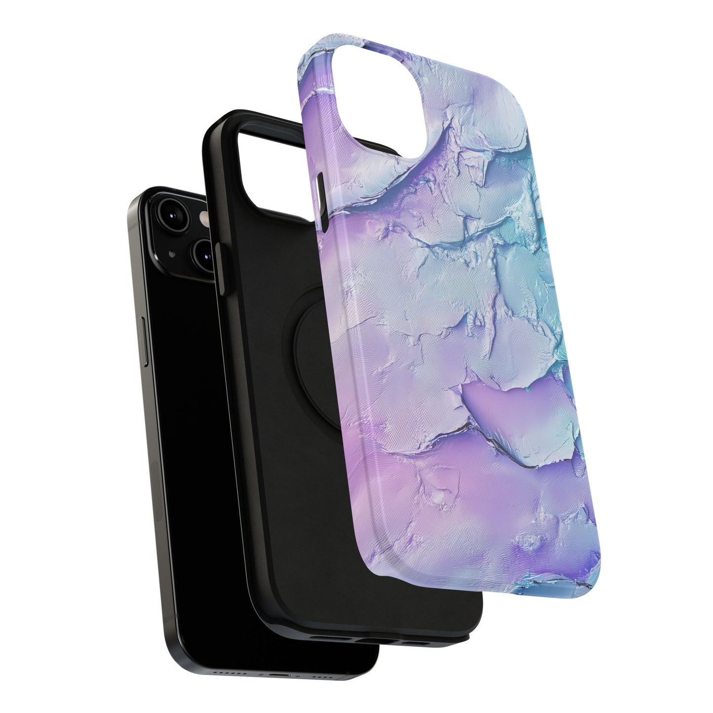 Vibrant Impact-Resistant Phone Case - Colorful Texture Design