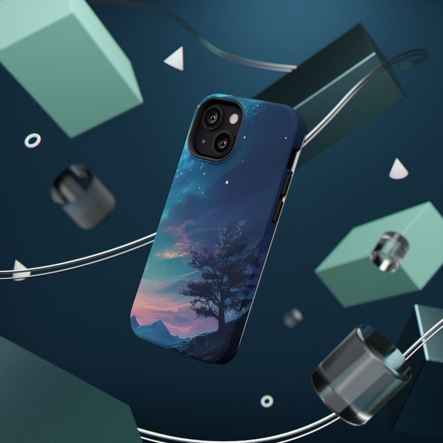 Stunning Galaxy Tree Impact-Resistant Phone Case