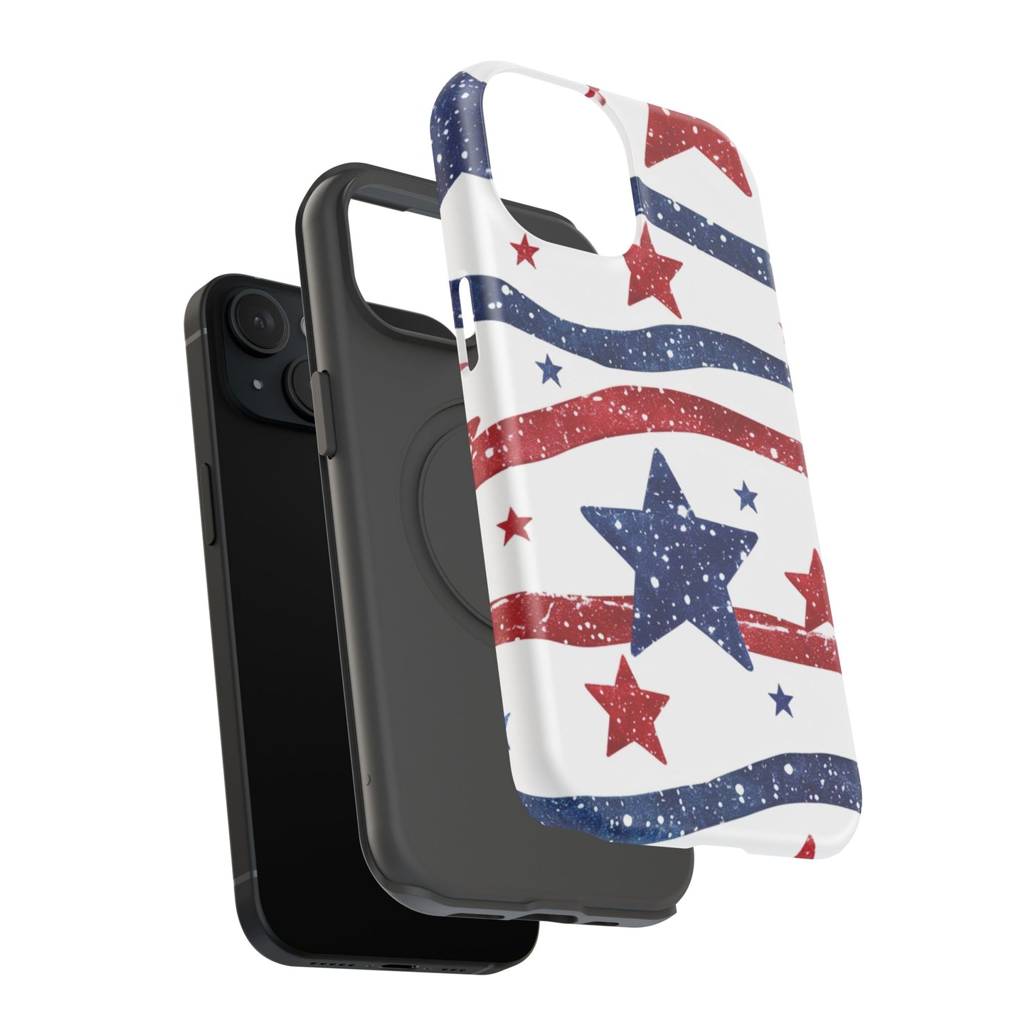 Stars & Stripes Design Impact-Resistant Phone Case