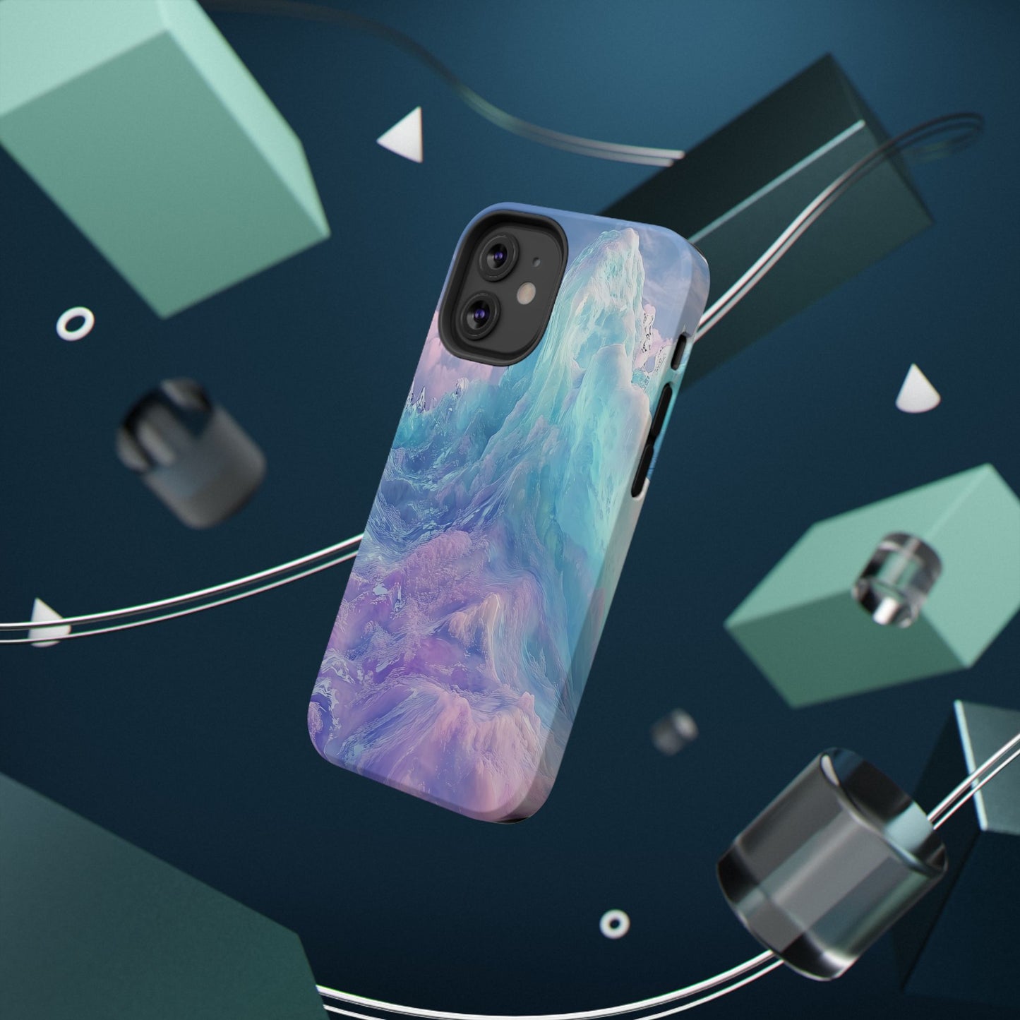 Phone Case - Colorful Abstract Waves Design