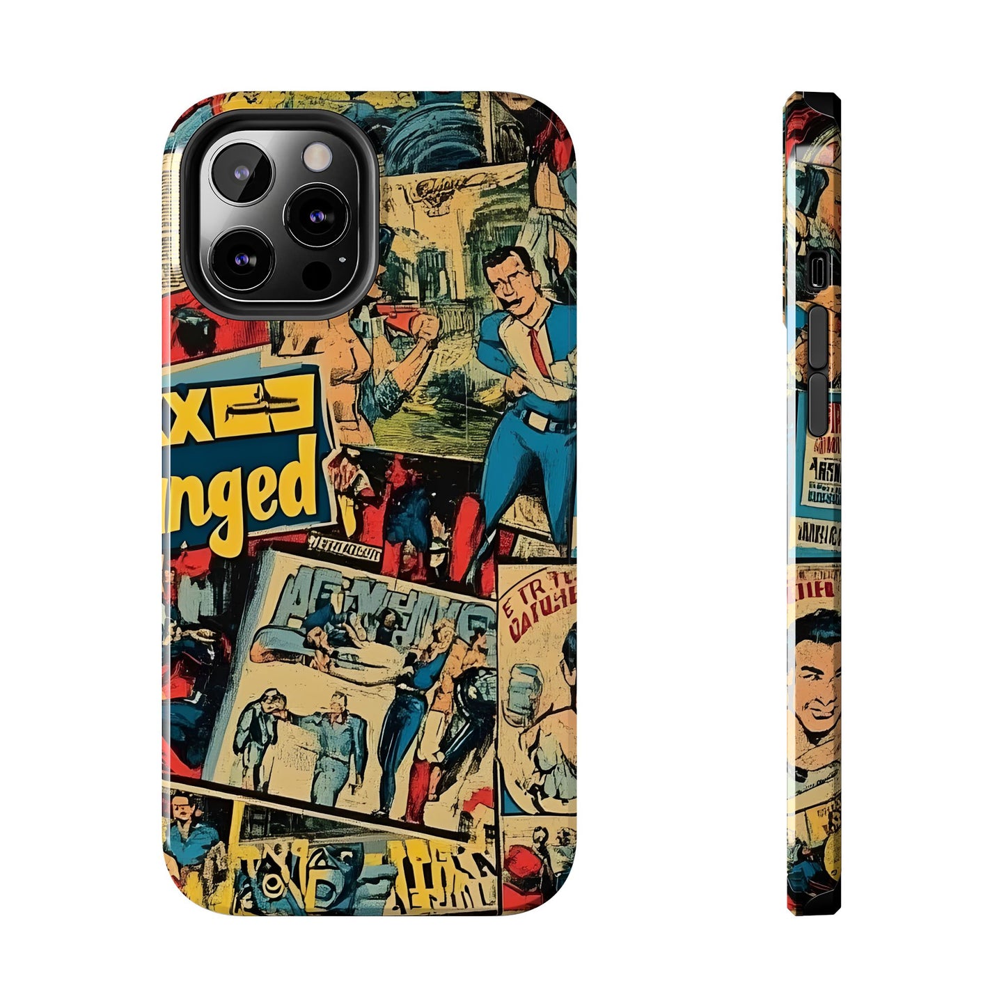 Vintage Comic - Tough Phone Cases, Superhero Phone Covers