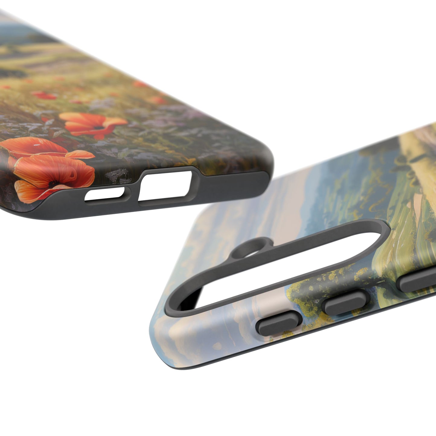 Phone Case with Beautiful Poppy Field Design