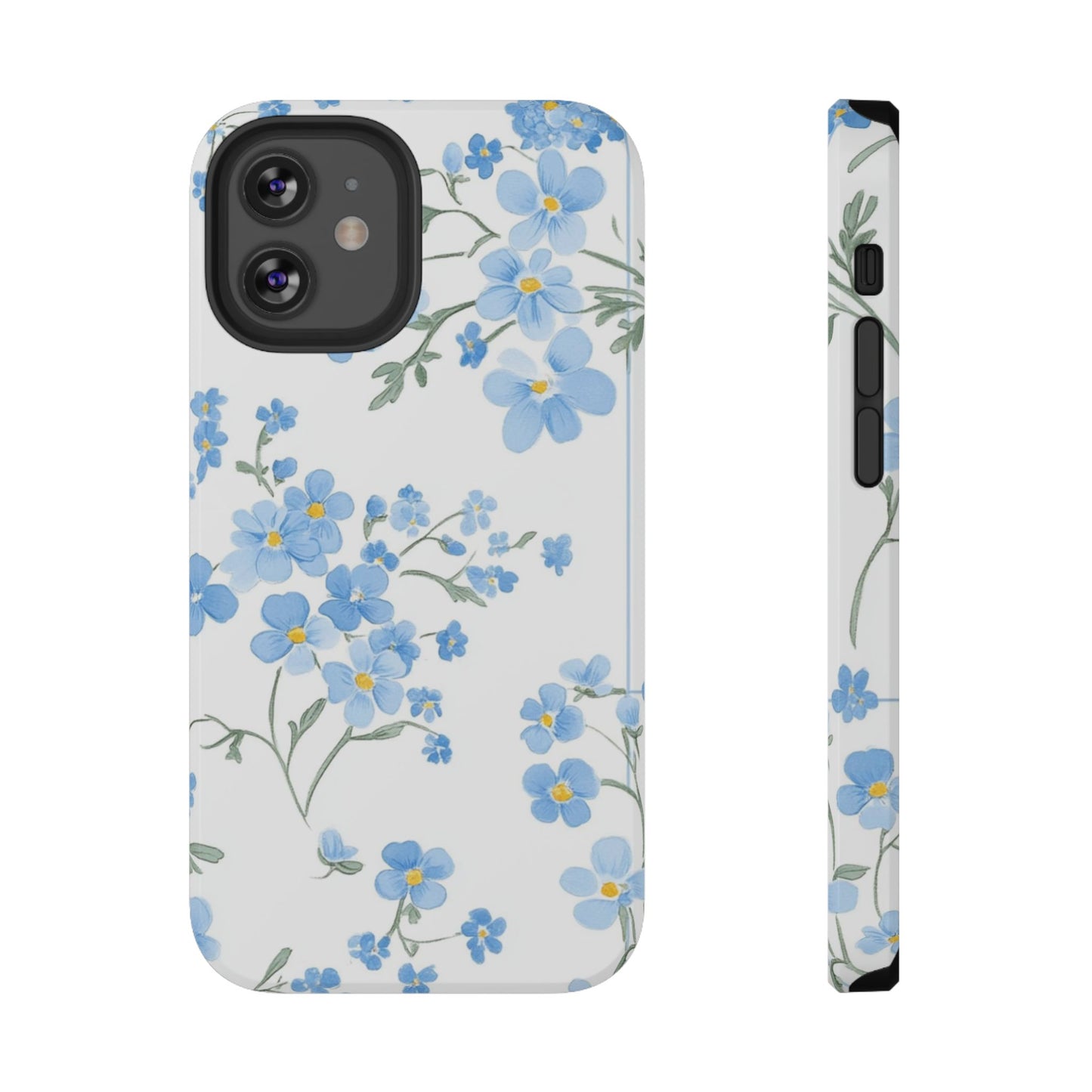 Blue Flower Design Floral Phone Case