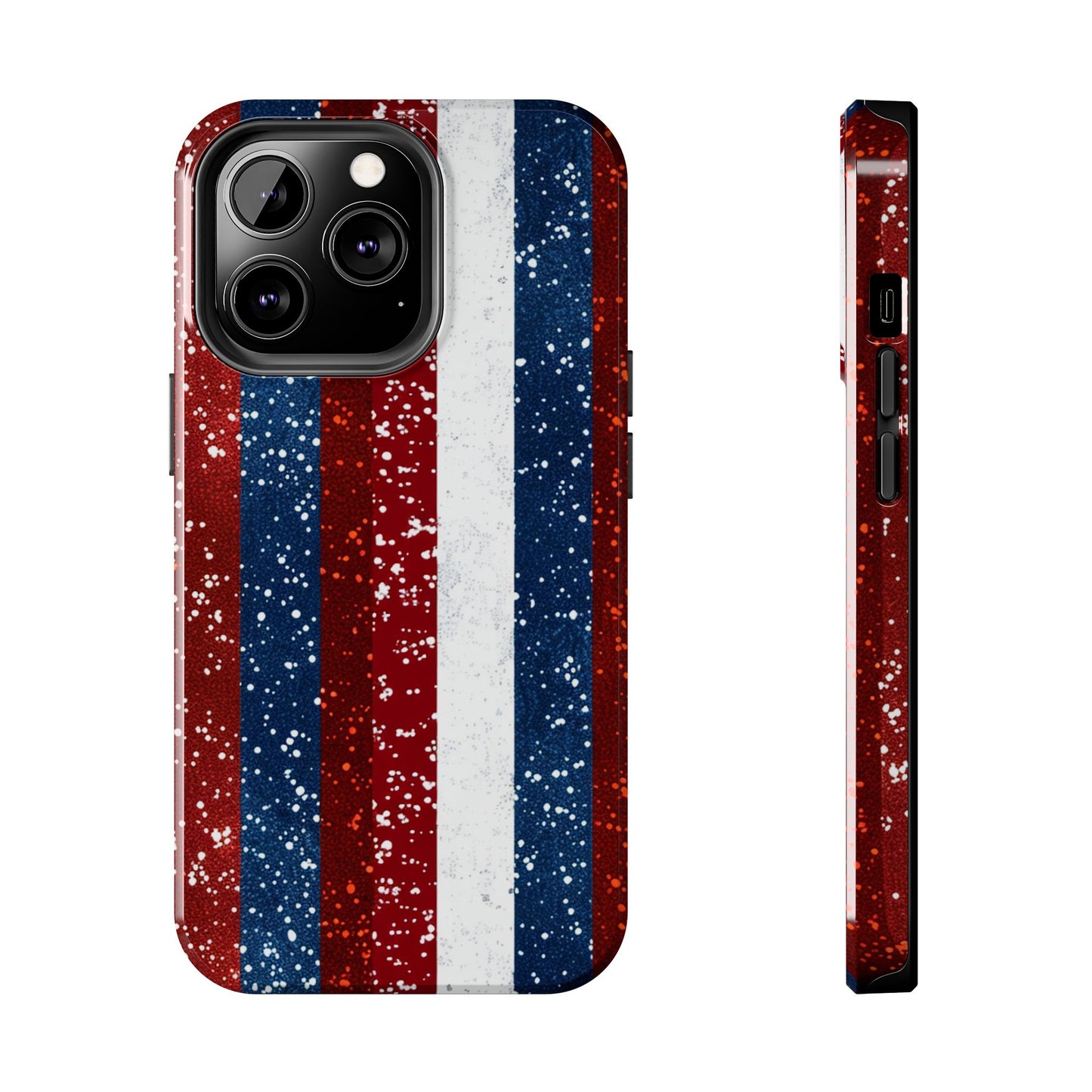 Patriotic Glitter Tough Phone Case