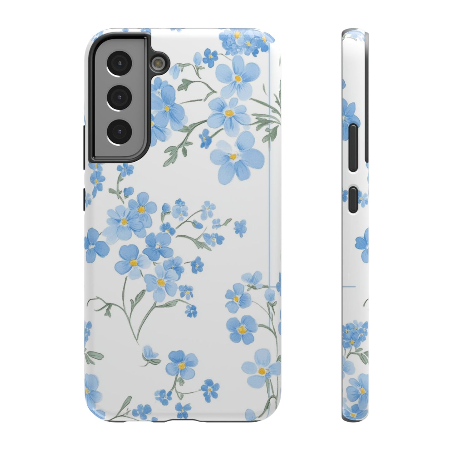 Blue Flower Design Floral Phone Case