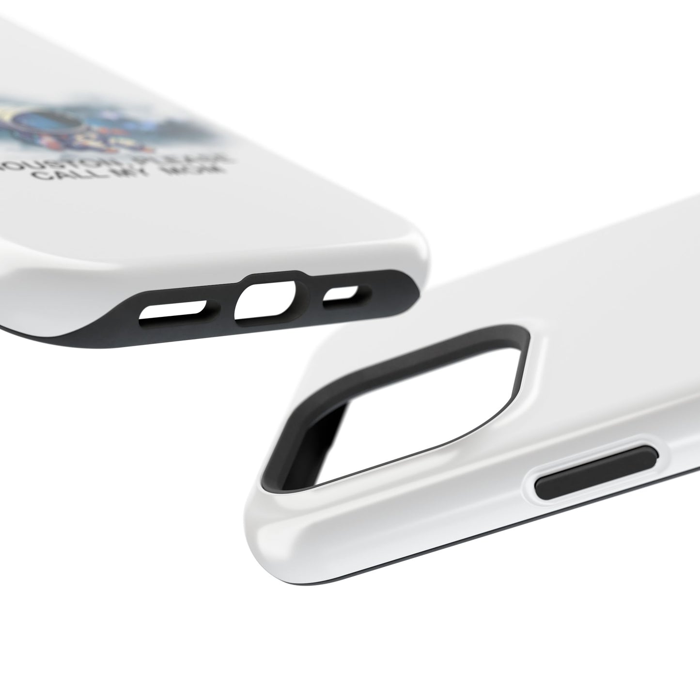 Astronaut Phone Case - "Houston, Please Call My Mom" Impact-Resistant Cover for Space Lovers