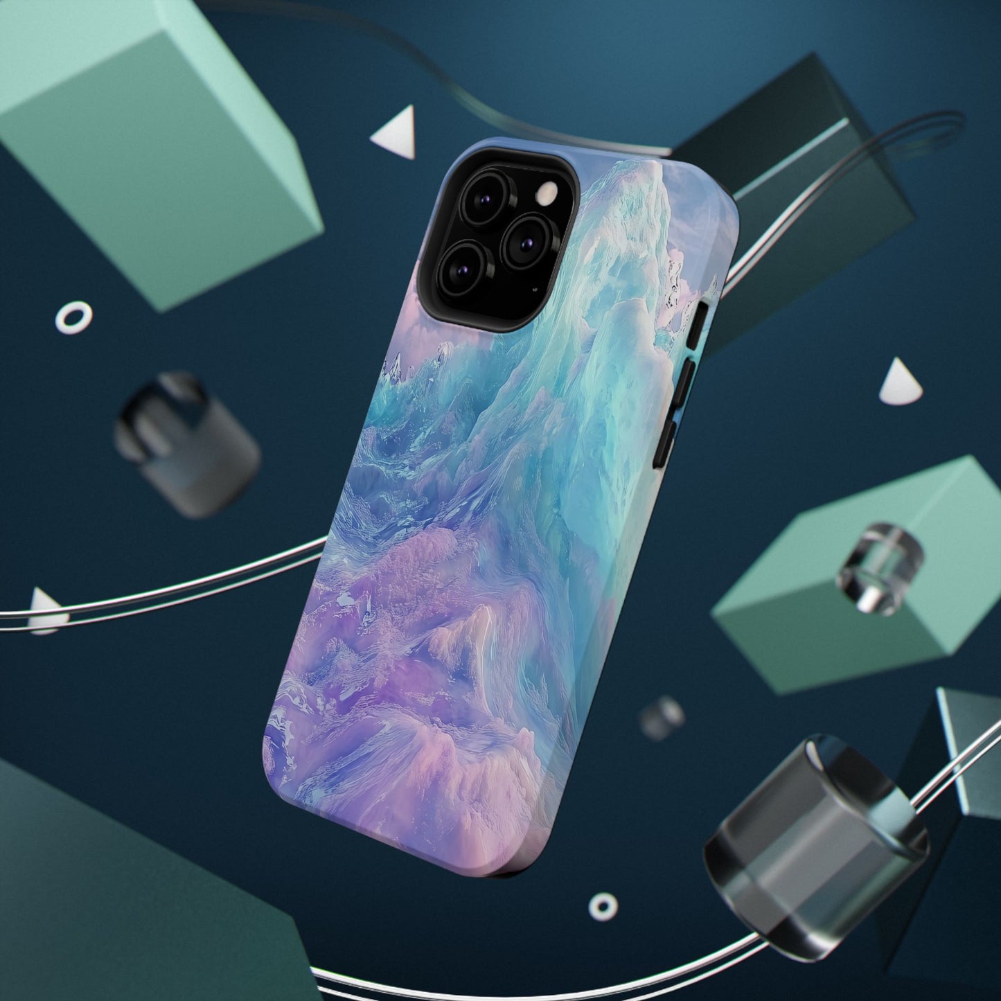 Phone Case - Colorful Abstract Waves Design