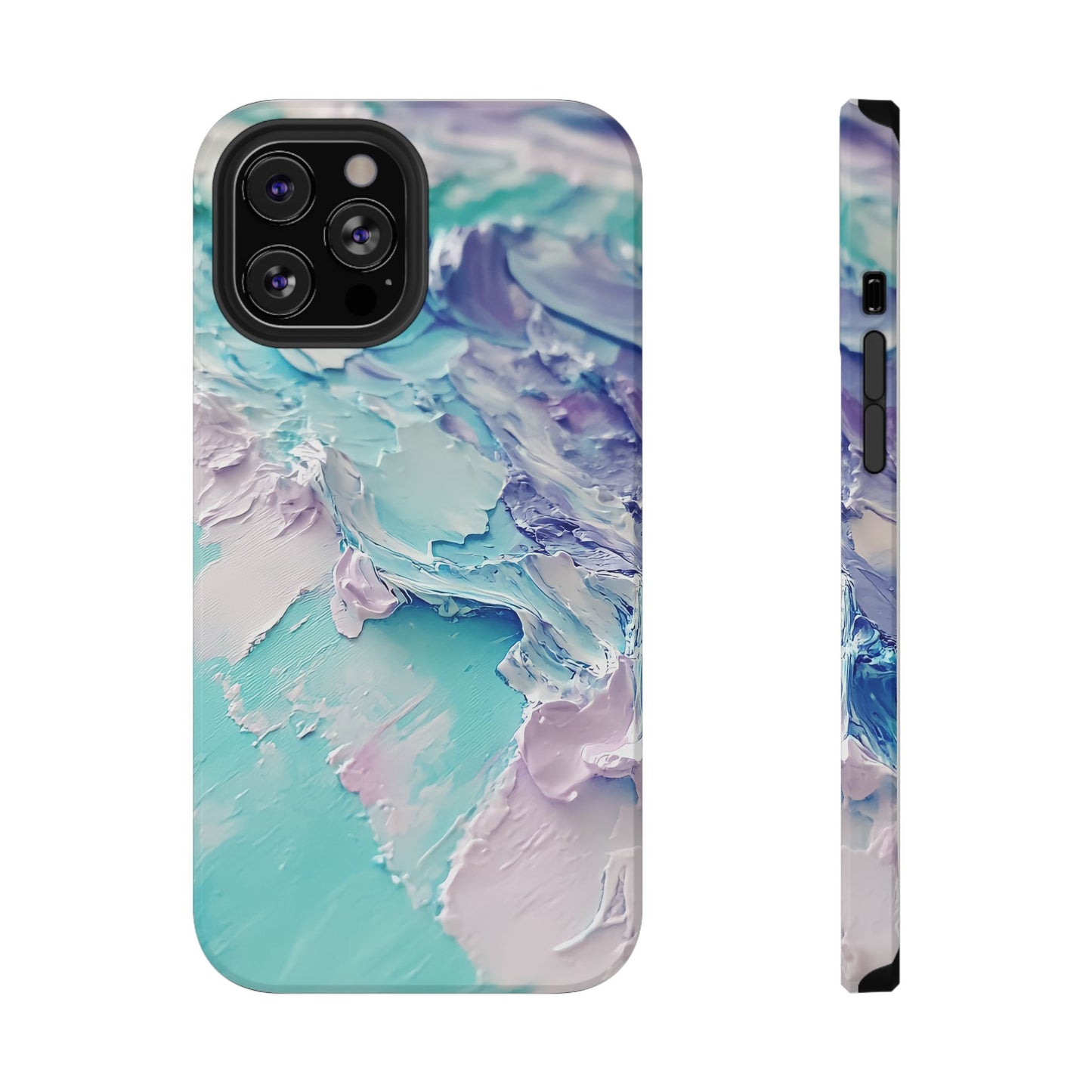 Aqua Abstract Impact-Resistant Phone Case