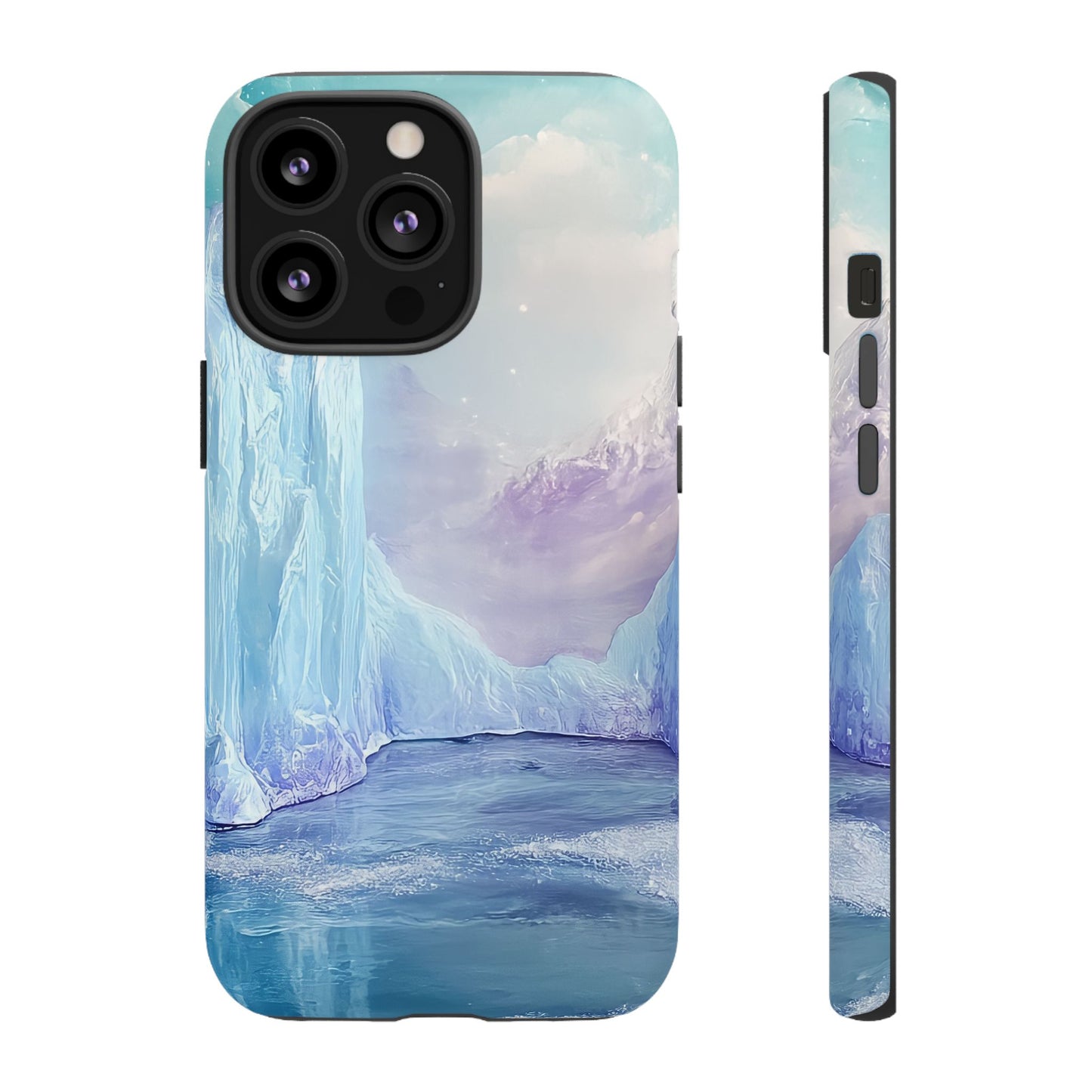 Artistic Phone Case with Iceberg Design