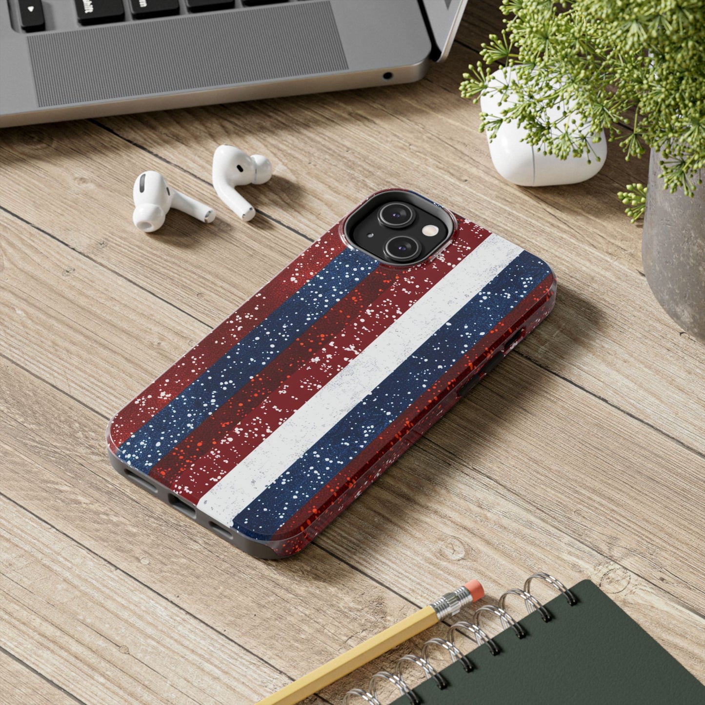 Patriotic Glitter Tough Phone Case