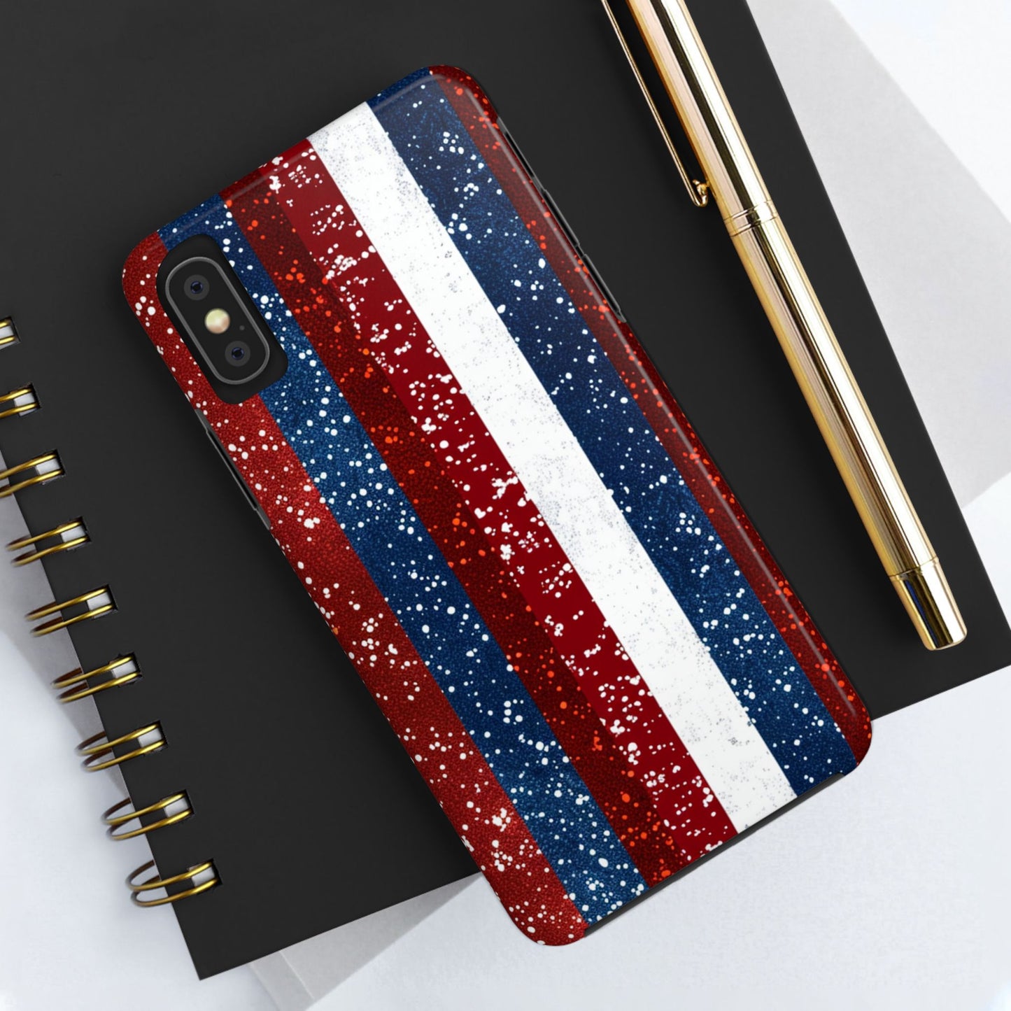Patriotic Glitter Tough Phone Case