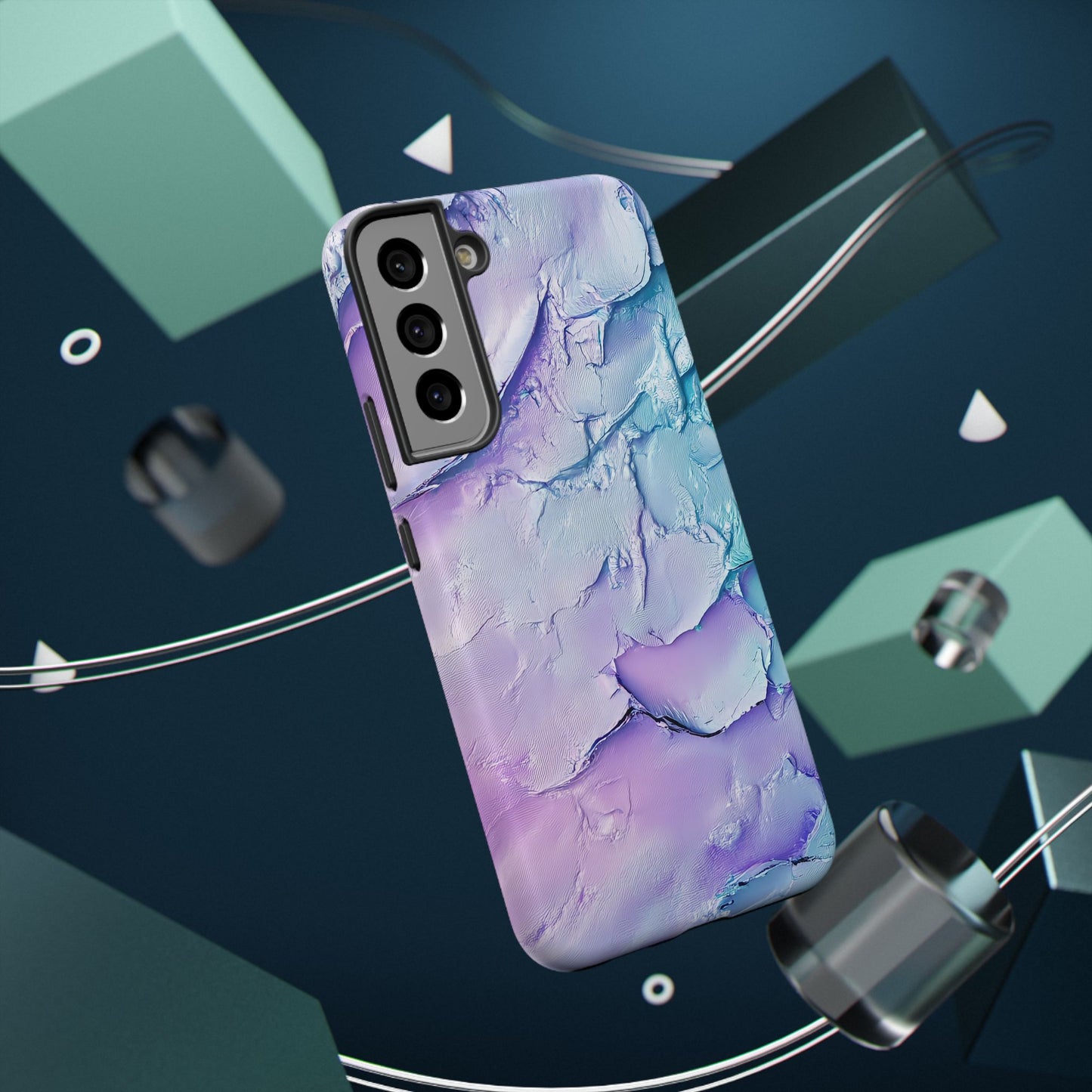 Vibrant Impact-Resistant Phone Case - Colorful Texture Design