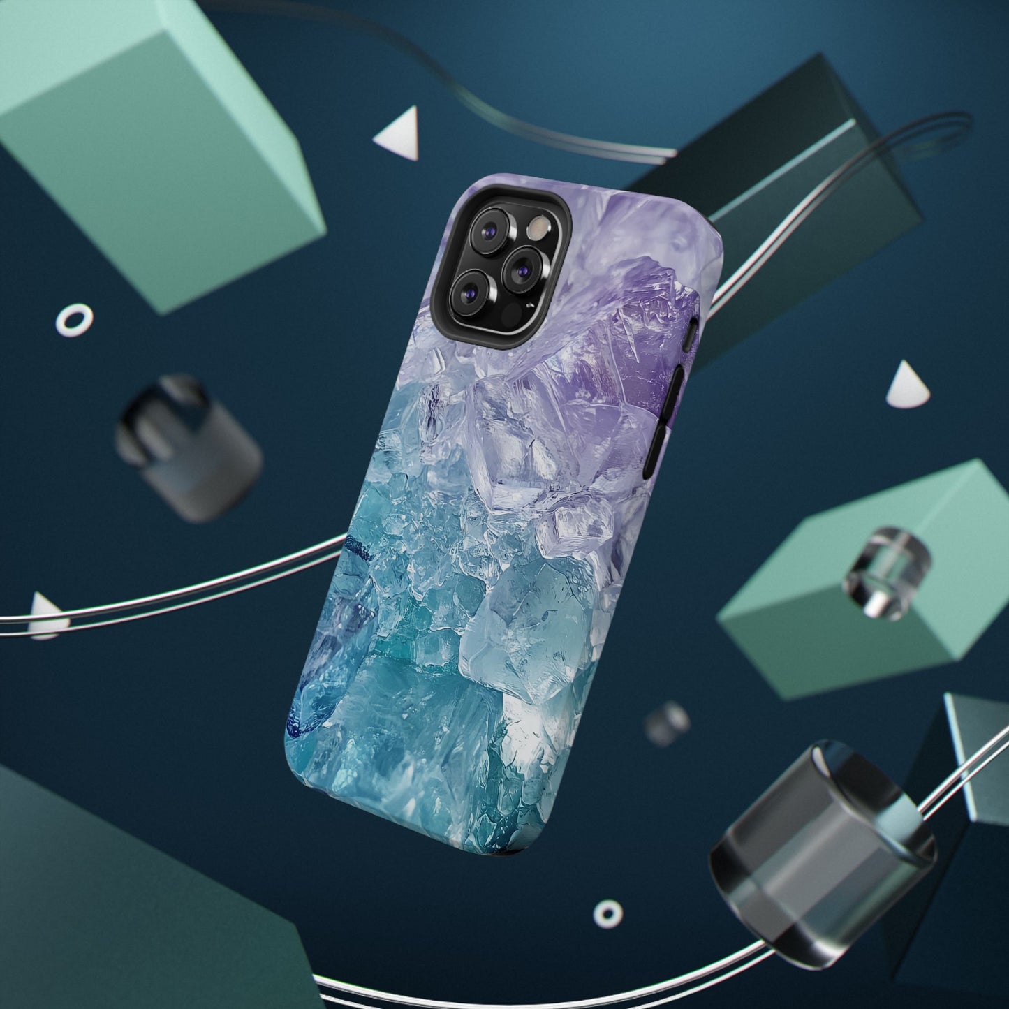 Crystal-Patterned Impact-Resistant Phone Case | Stylish Protection for Adventurers