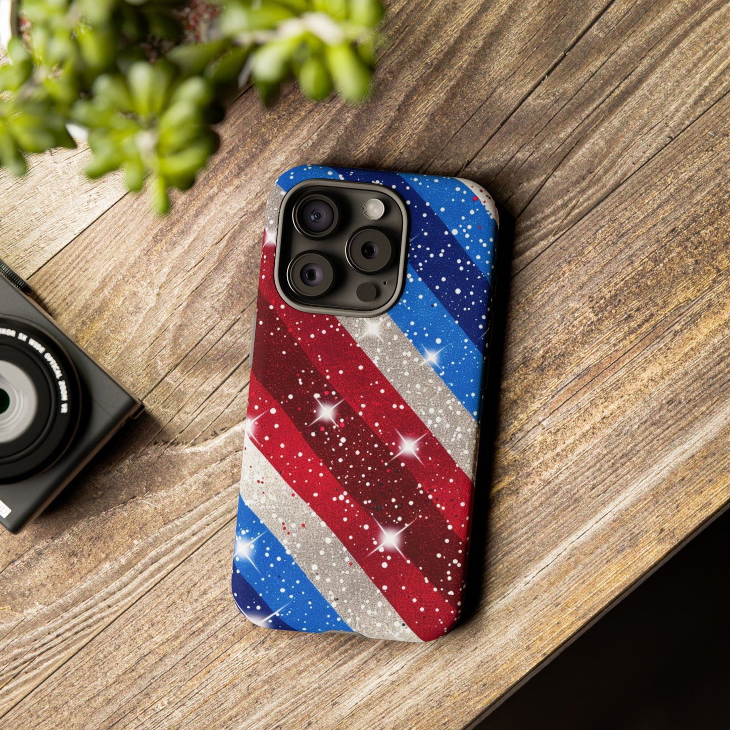 Glittery Patriotic Phone Case - Tough Cases
