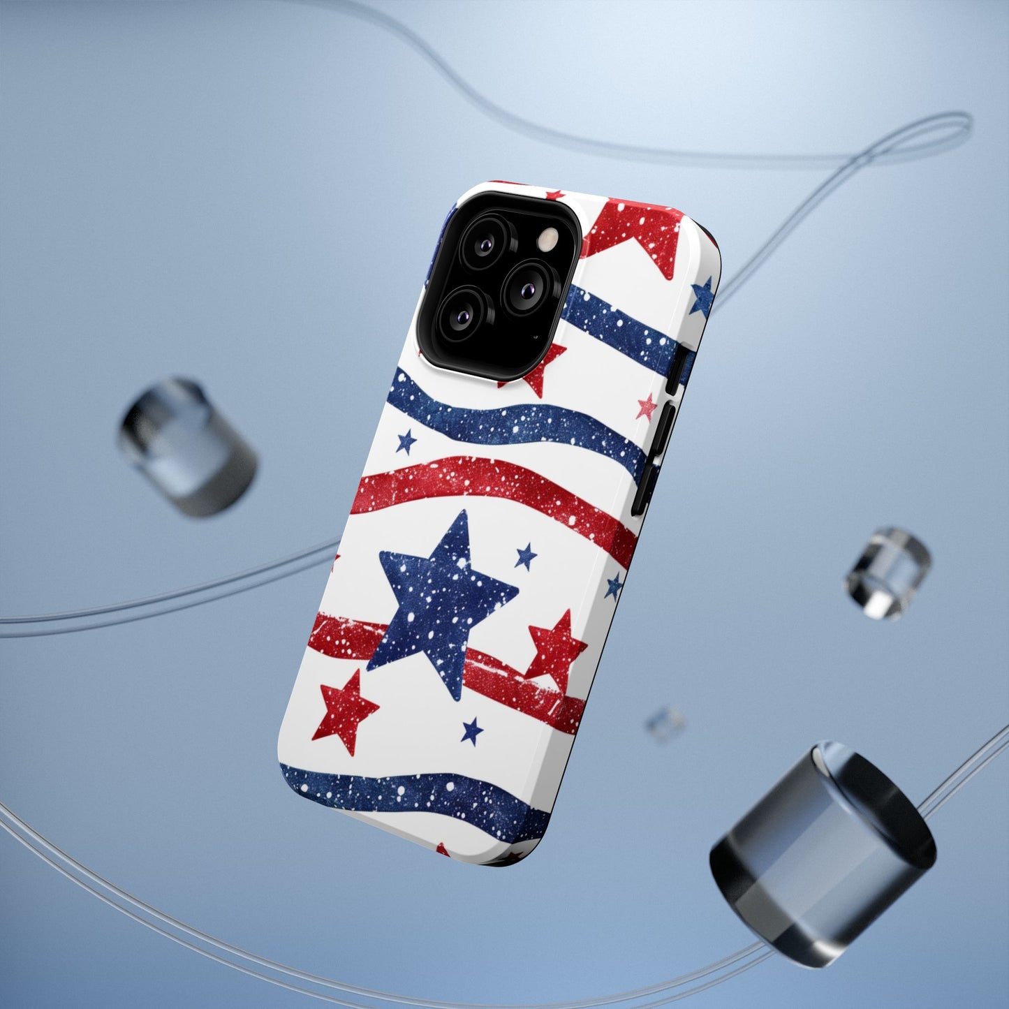 Stars & Stripes Design Impact-Resistant Phone Case