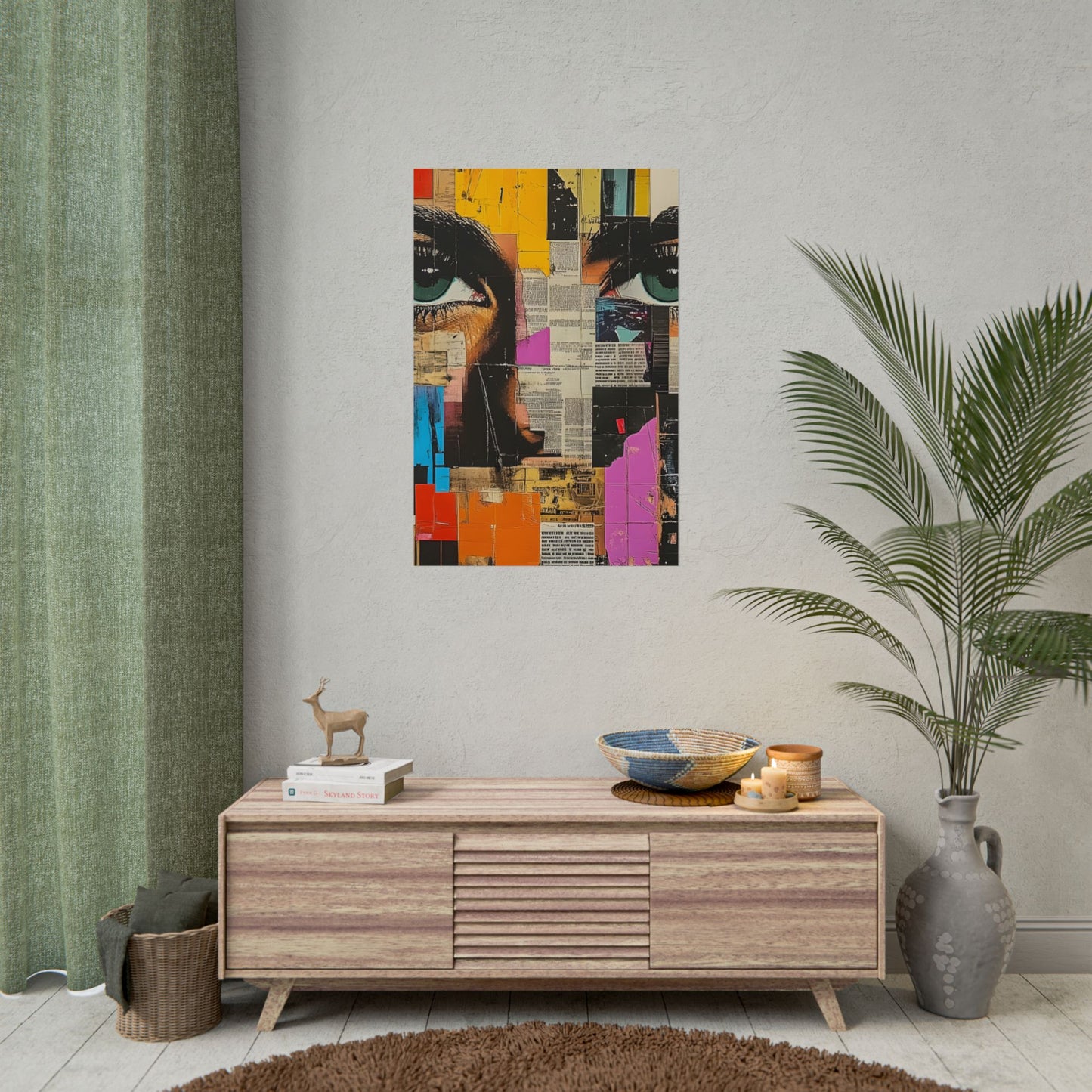 Wall Art Poster - Retro Pop Culture Woman 14 Comic Book Style