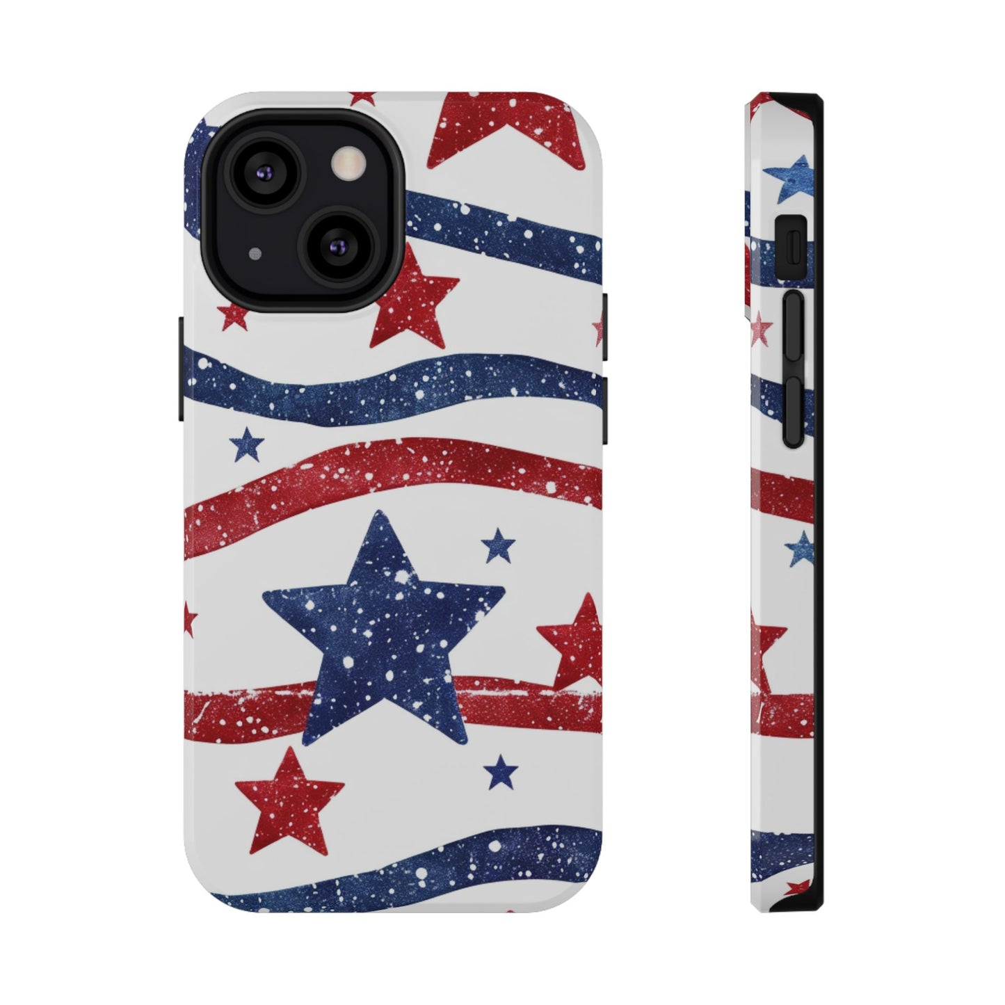 Stars & Stripes Design Impact-Resistant Phone Case