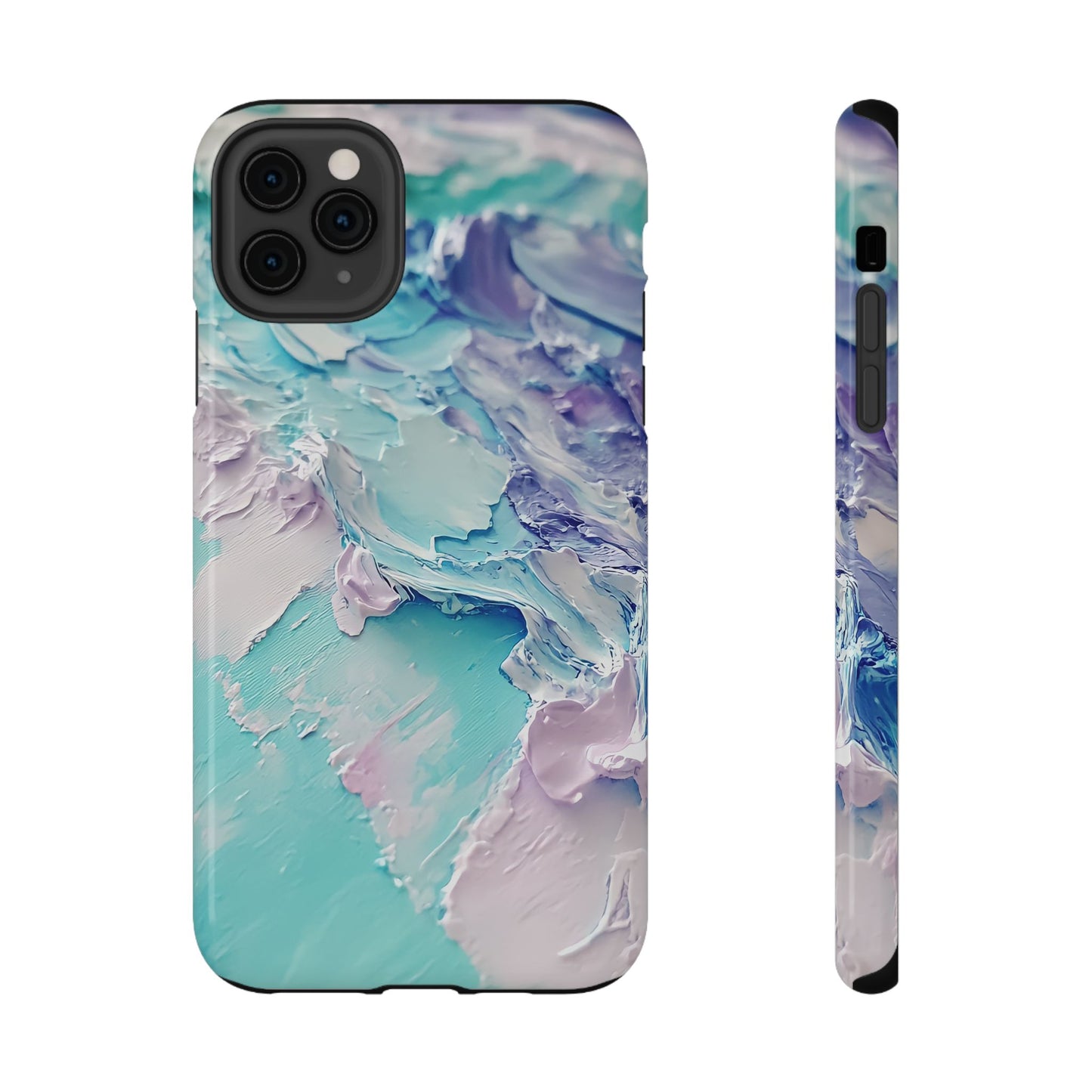 Aqua Abstract Impact-Resistant Phone Case