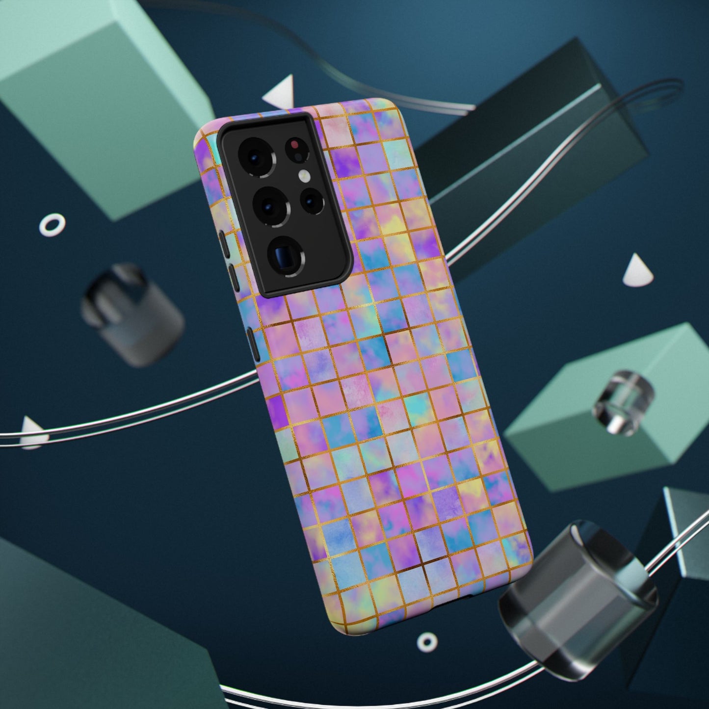 Colorful Mosaic Impact-Resistant Phone Case