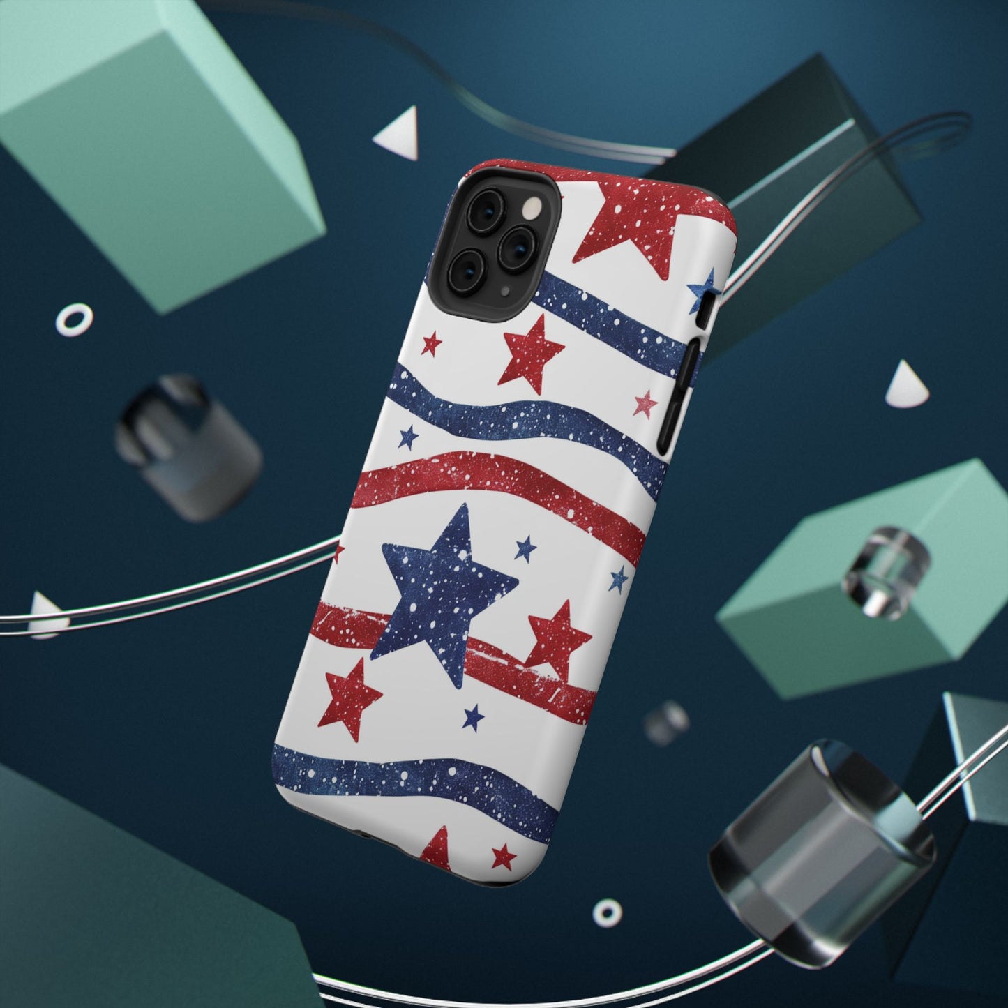 Stars & Stripes Design Impact-Resistant Phone Case